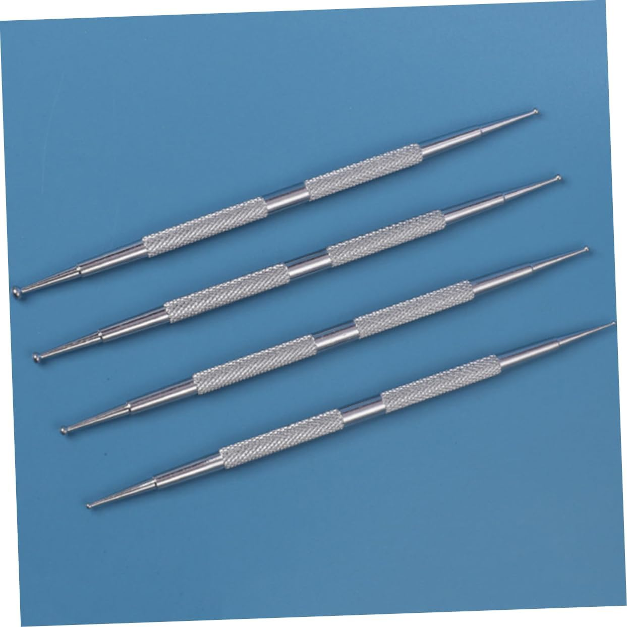 DONFAMDS 4Pcs Dual-Ended Nail Art Dotting Pens Rhinestone Picker Tools for Manicure and Nail Design Lightweight Portable for Easy Decoration and Crafting image number 3