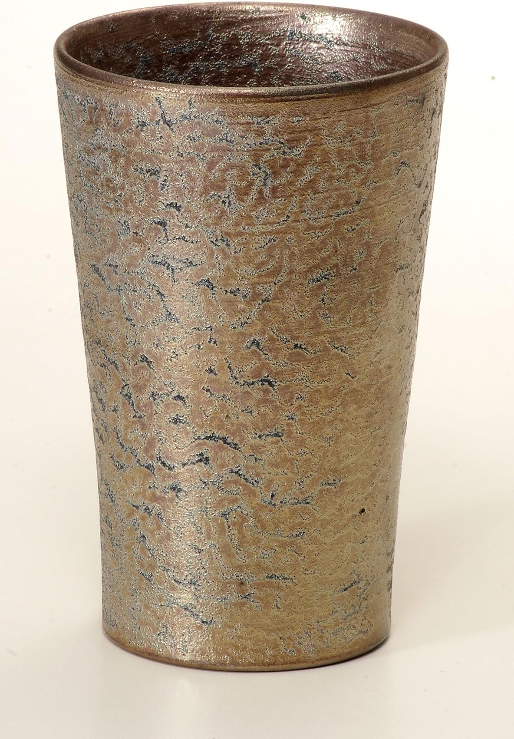 Shigaraki Ware 30-5666 Hechimon Masano Tomita Yugen Ginhana Free Cup, Black Gold image number 1