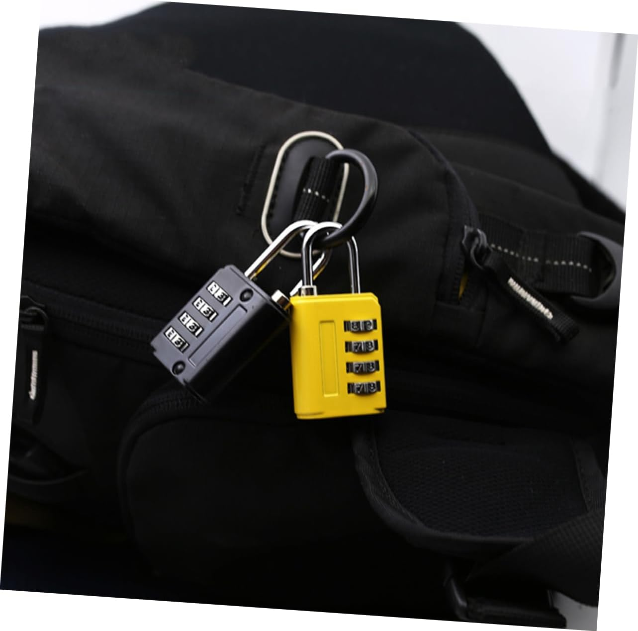 COLLBATH 5Pcs Zinc Alloy Padlock Digit Number Password Lock for Luggage Suitcase Cabinet Travel image number 5