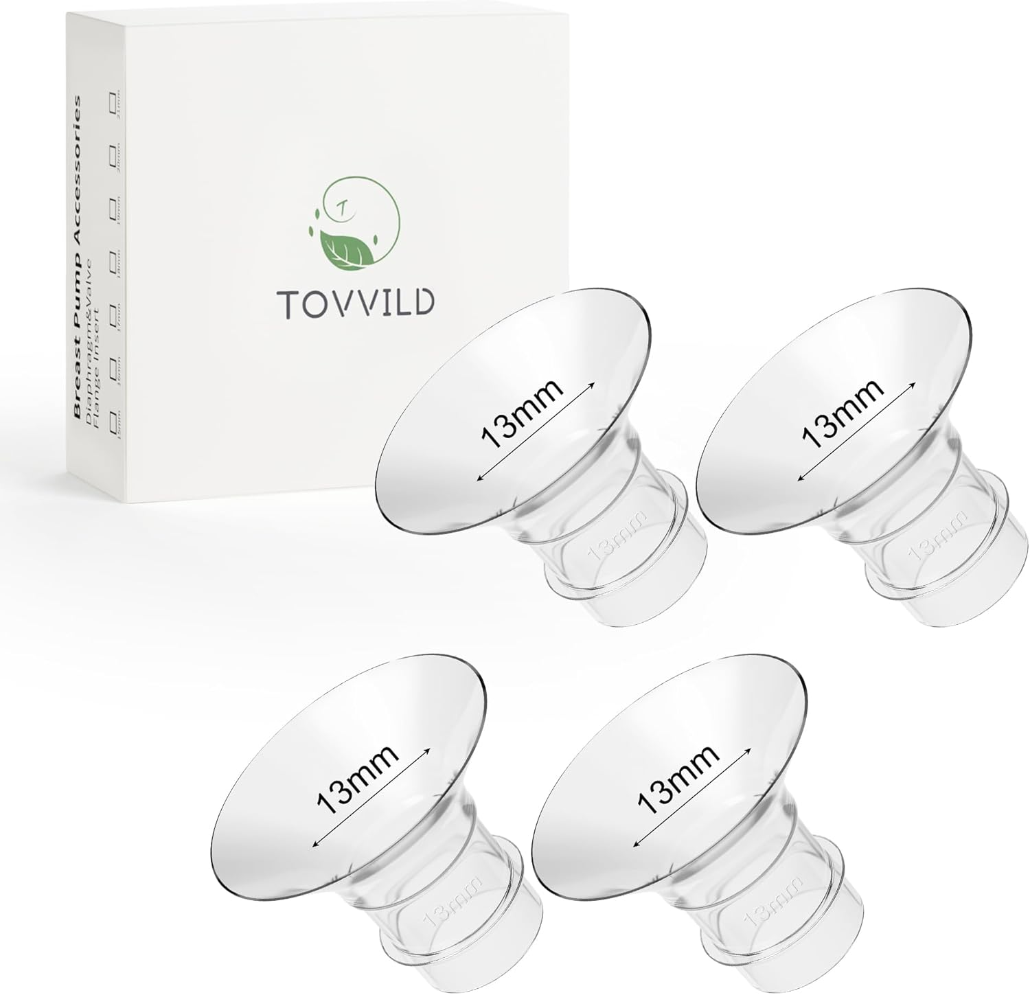 TOVVILD S9 Pro / S12 Pro / S9 / S12 Duckbill Valve Silicone Diaphragm, Compatible with Momcozy Breastpump, Replacement Parts Accessories