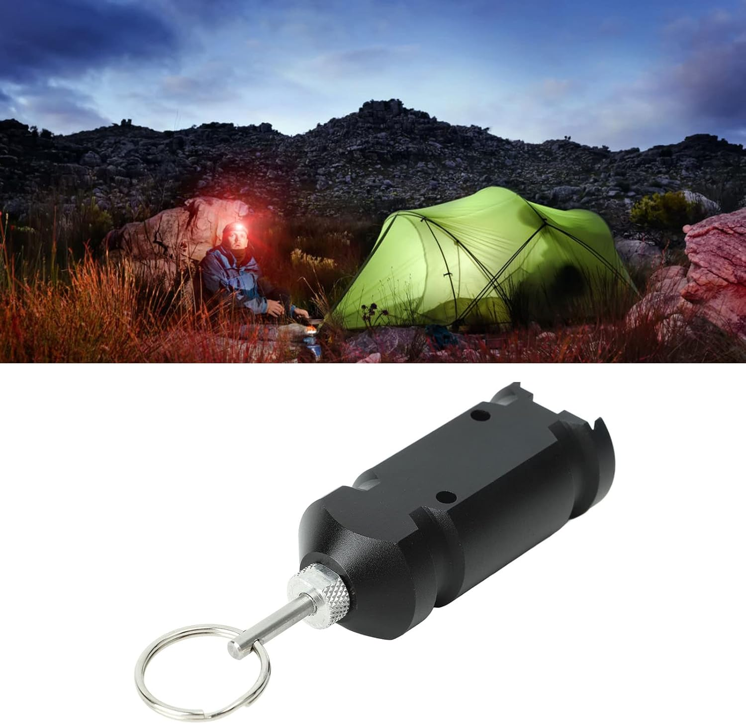 Trip Wire Alarm, 12 Gauge Perimeter Camping Trip Alarm, Aluminum Alloy Perimeter Defense Device, Early Warning Security System, 360&deg; Coverage Quad for Camping & Property Safety image number 4