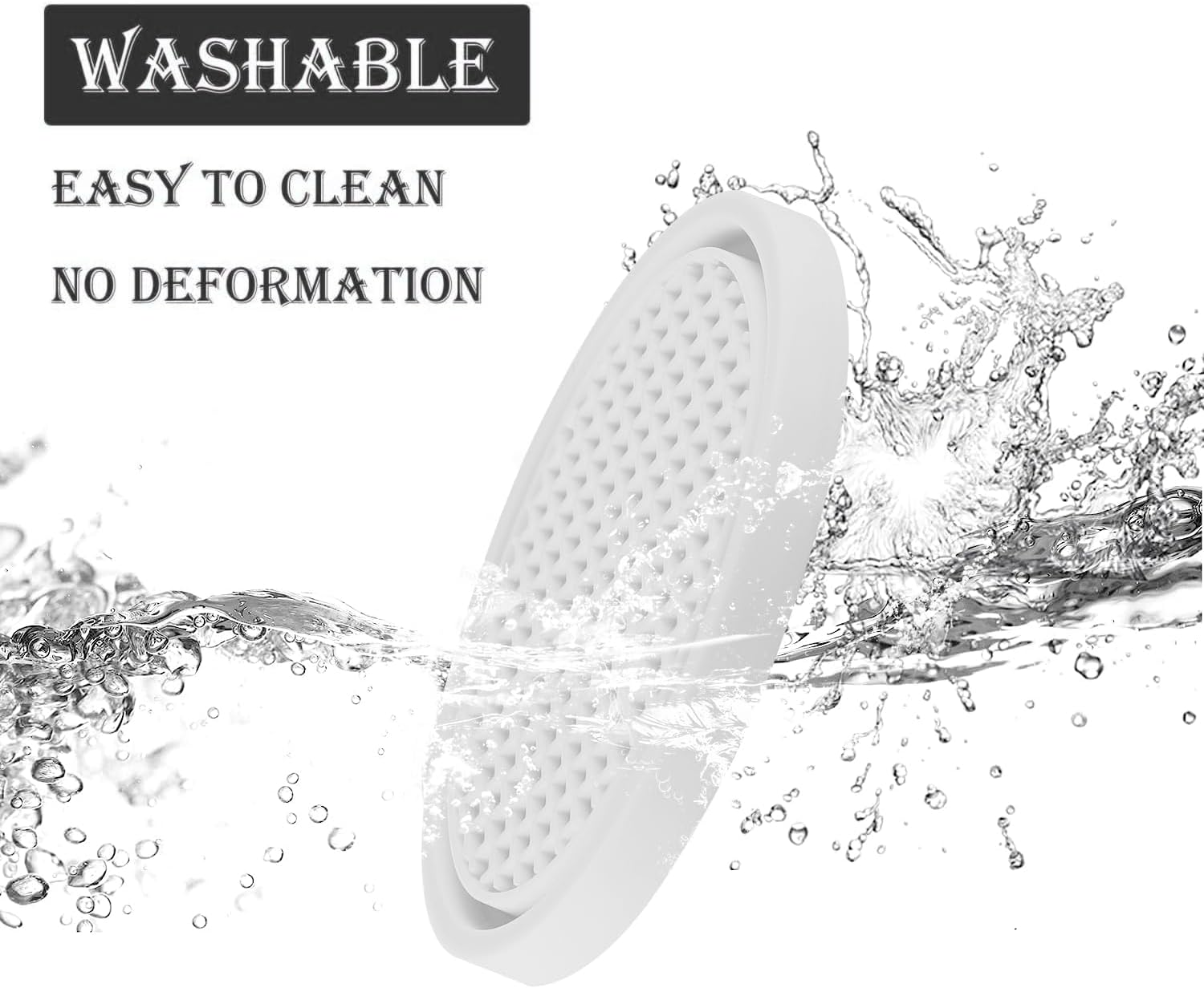 SINGARO Car Cup Coaster, 4PCS Universal Non-Slip Cup Holders Embedded in Ornaments Coaster, Car Interior Accessories, White image number 6