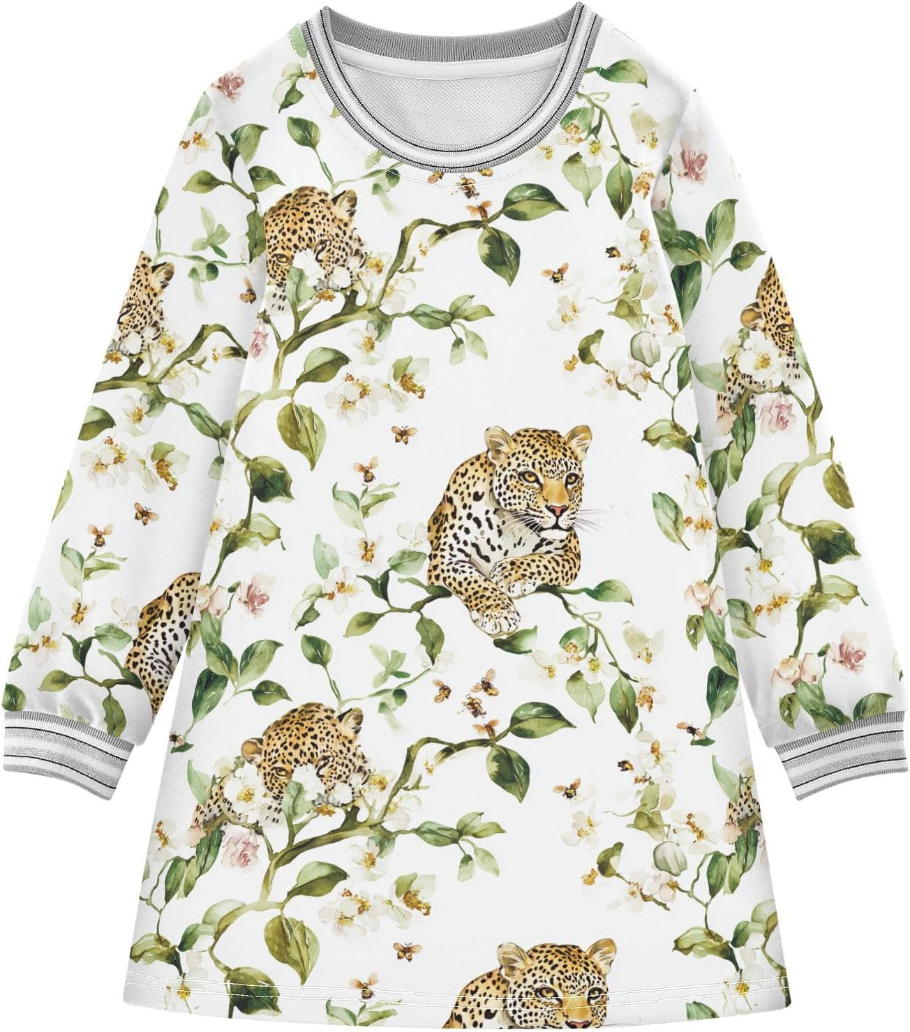 Caihoyu Toddler Girls Spring Dress Toddler Baby Casual Basic Dress, Multicolor09, 8 Years image number 3