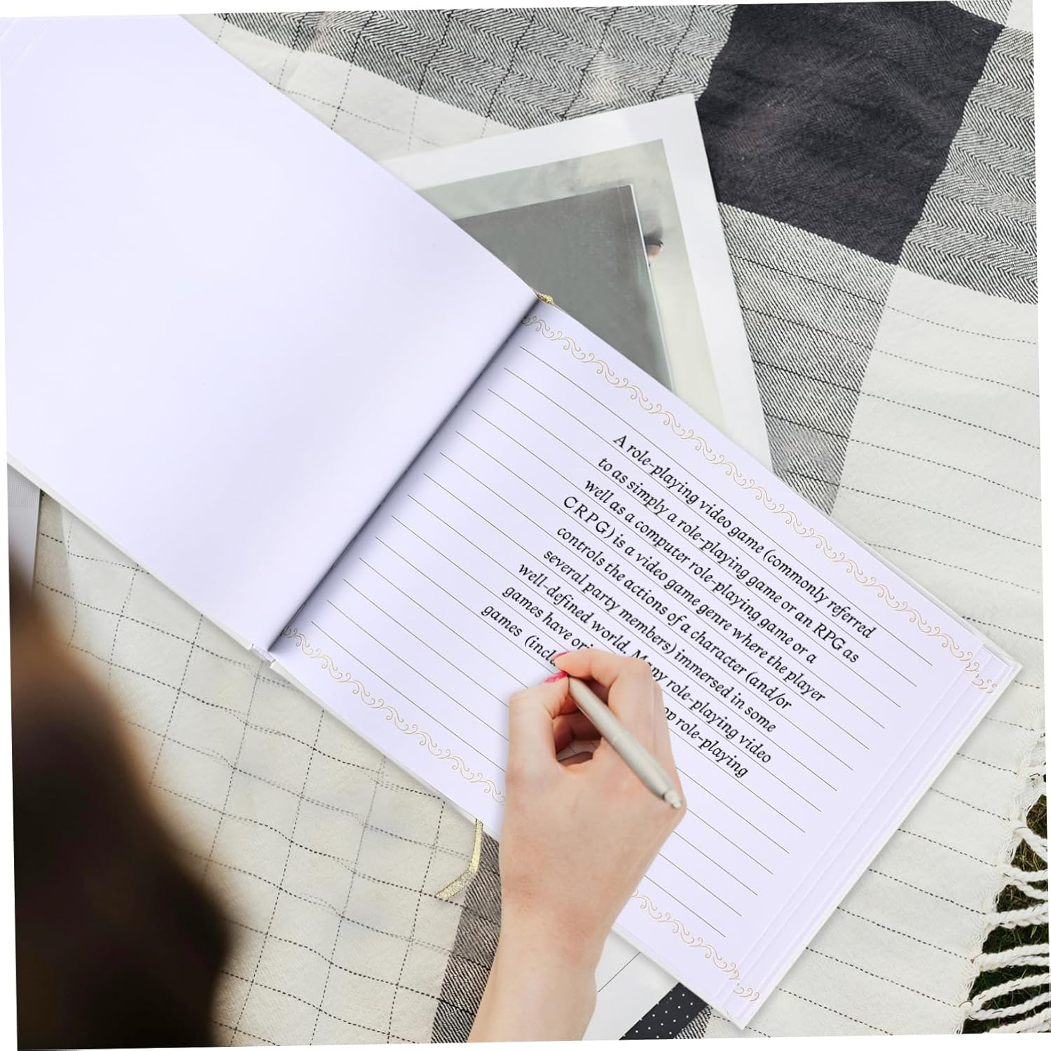 TEHAUX Guest Book Album Versatile Photo Album for Weddings Birthdays and Travel Simple Layout for Cherished Memories Meaningful Present For image number 4