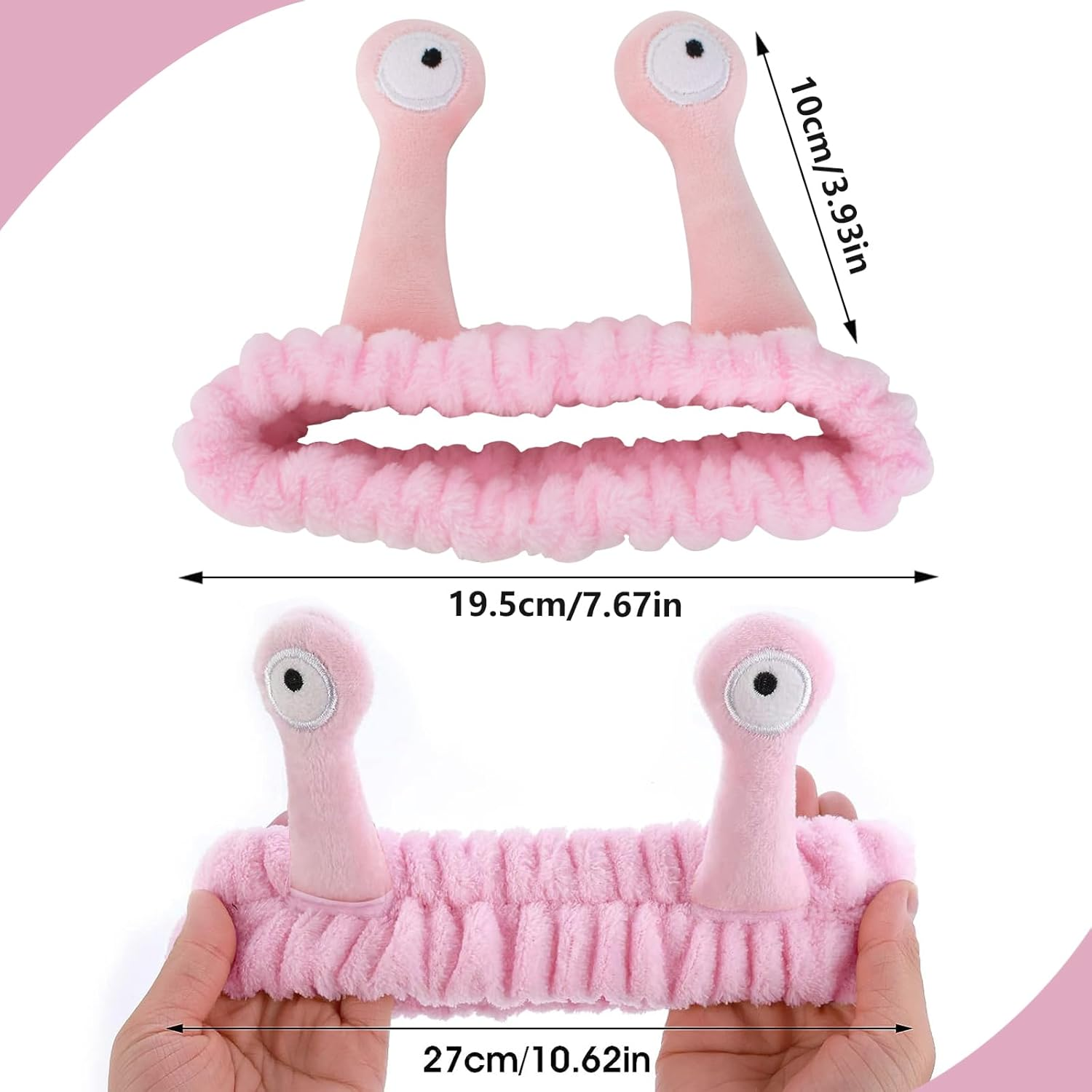 2 Pcs Spa Headband, Makeup Headbands Soft Coral Fleece Washing Face Headbands Elastic Makeup Headband for Women Girls for Washing Face Skin Care