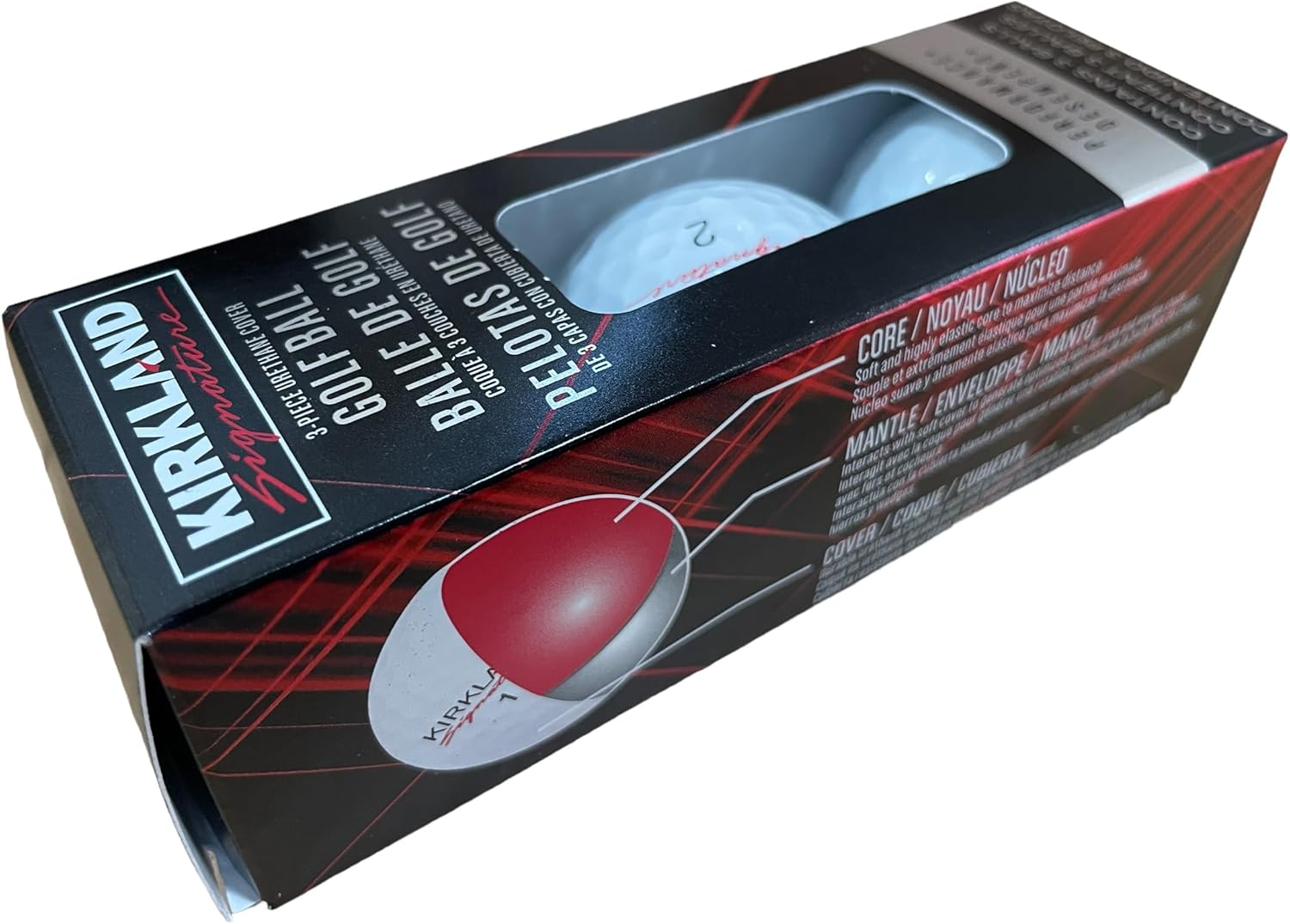 Kirkland 3-Piece Urethane Covered Golf Balls V3.0#1654518 Performance plus (Dozen) image number 3