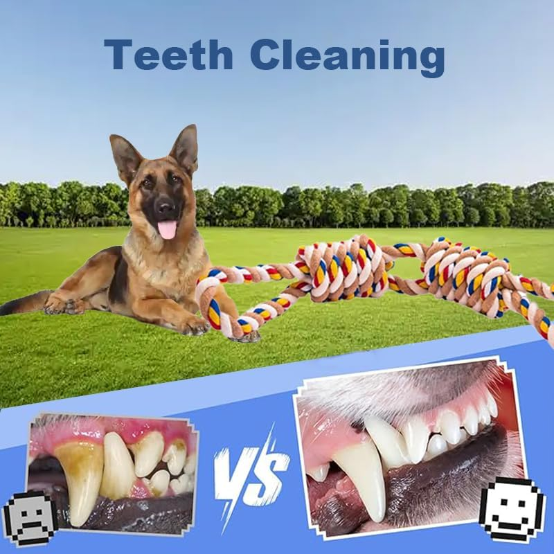 Dog Toys,Aggressive Chew Rope Toys for Medium Large Dogs, Tooth Cleaning Chew Toys,Tug of War Dog Toys