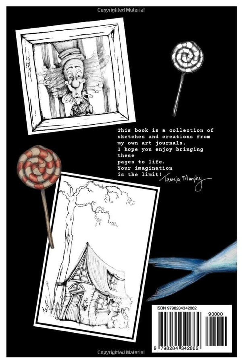 Sketchy: a Wonderfully Weird Colouring Book image number 1