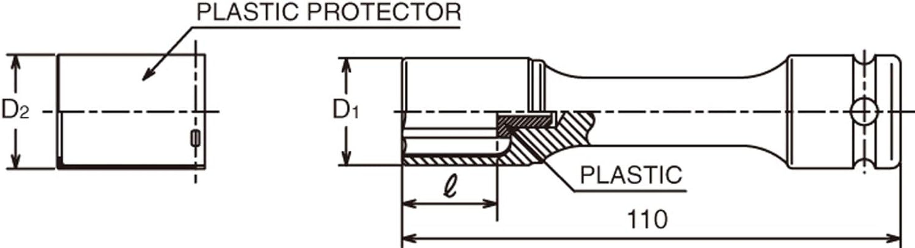 KOKEN Wheel Nut Sockets Set image number 5