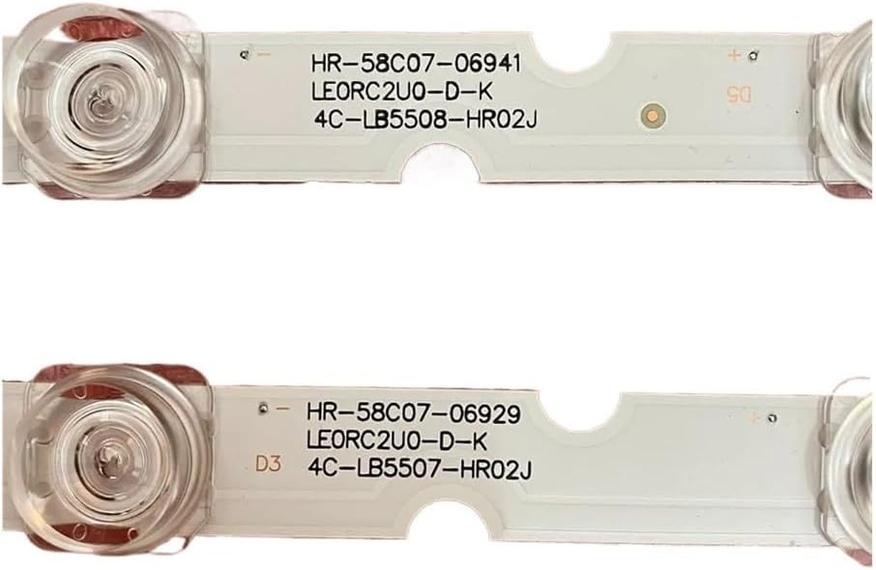 LED Backlight Strip Fit for Thomson 55S425 55S423 55S421 55P65US 55U3800C 55P65 55D6 55F6 55L2 4C-LB5507-PF02J HR03J 55HR330M07B2 V2(5Set for 5 TV)
