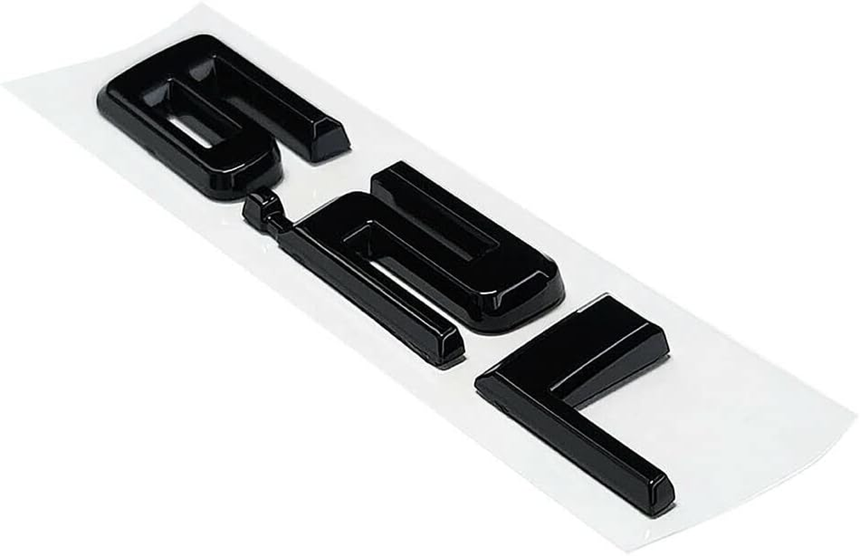 2Pcs 6.2L Emblems 3D Hood Badge Logo Compatible Replacement for Silverado 1500 2500HD (Glossy Black), 345Z171DU-1 image number 1