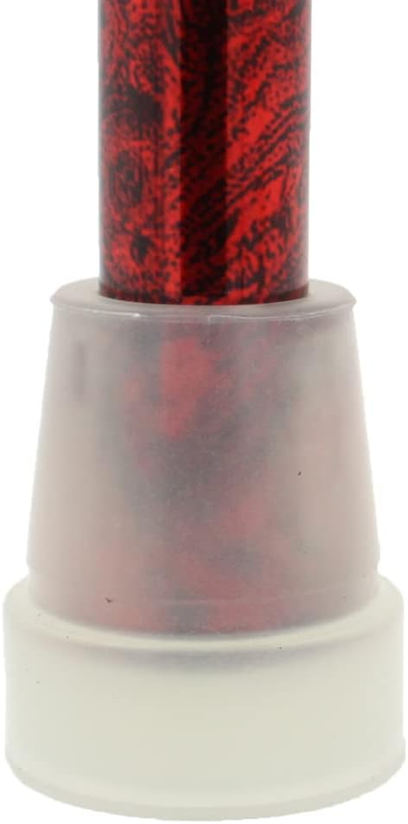 2Pcs: 19Mm 3/4" Glow in the Dark Rubber Ferrules Tips for Walking Sticks & Canes - by Lifeswonderful