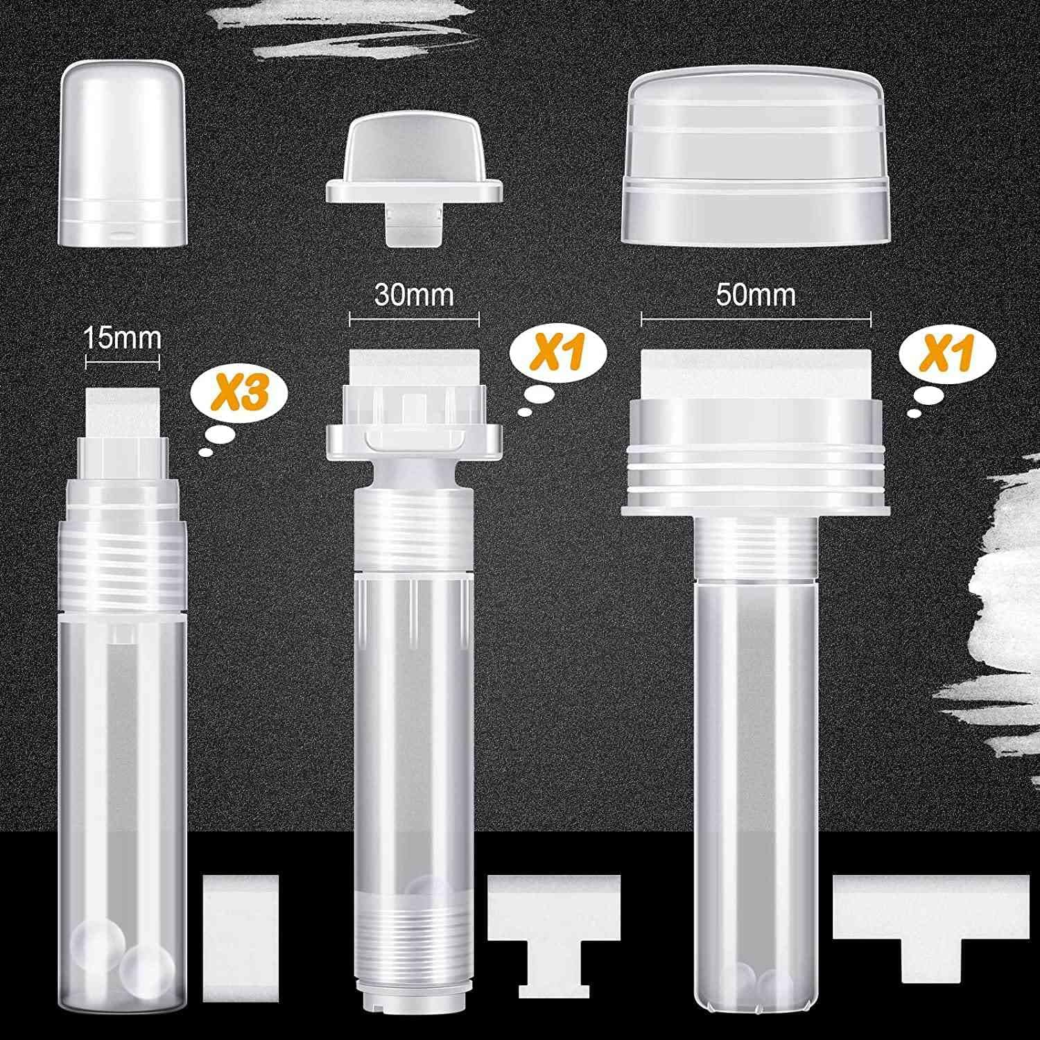 Aribrnten 5 Pack Graffiti Markers Refillable Paint Markers Touch up Paint Pen for with 5 Replacement Tips (50 Mm, 30 Mm, 15 Mm) image number 6