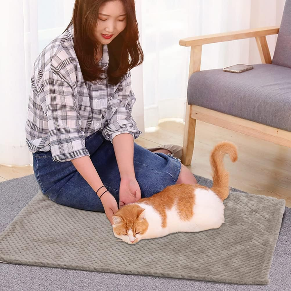 Warm Soft Fuzzy Blanket Dog Blanket Cat Blanket,3Pcs Flannel Fuzzy Washable Soft Warm Pet Bed Cover Blanket,Small Flannel Kitten Blanket Fleece Soft and Warm Fuzzy Pet Throw Fleece Flannel Pet Blanket image number 2