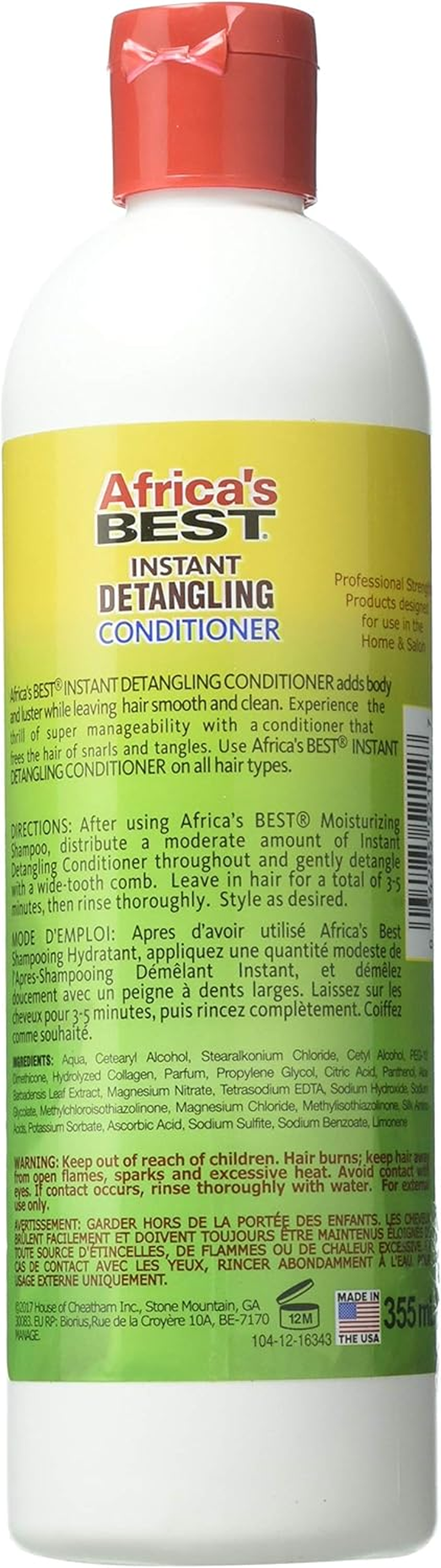 Africa'S Best Instant Detangling Conditioner, 12 Ounce image number 3