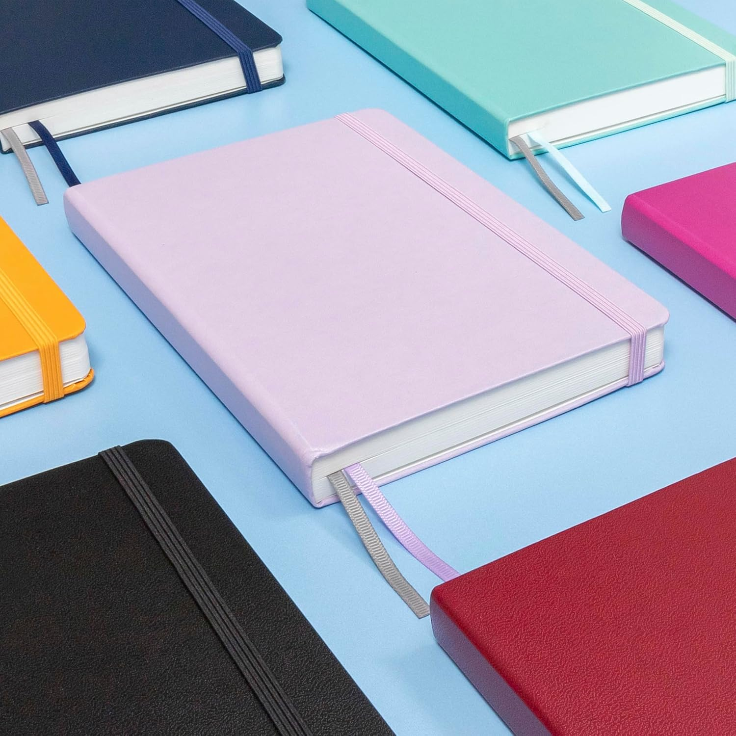 PAPERAGE Lined Journal Notebook, (Black), 252 Pages, Medium 5.7 Inches X 8 Inches - 100 GSM Thick Paper, Hardcover image number 6