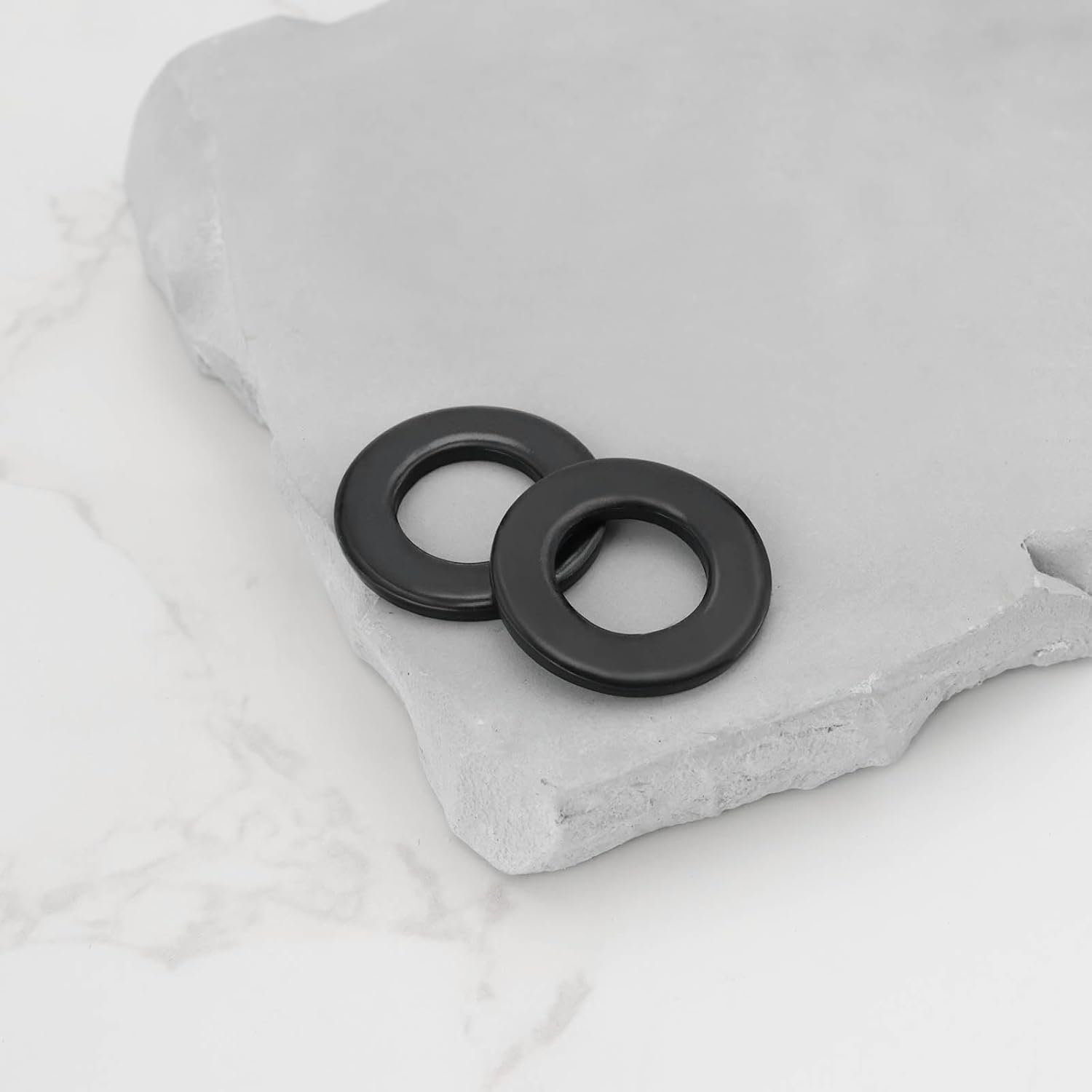 SING F LTD 50Pcs 304 Stainless Steel Washers M10 round Washers Flat Gasket for Cars Furniture Kitchenware Buildings Screws & Bolts Black 10X20X2Mm image number 2