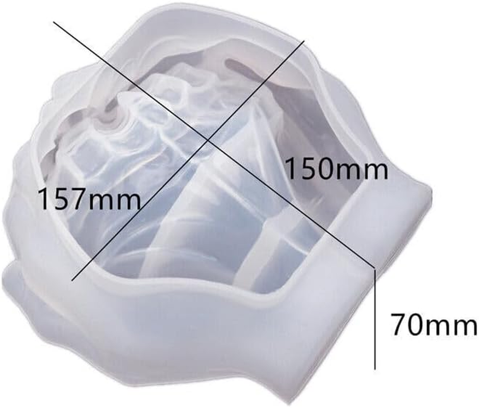 AIMALL Hand Shape Silicone Resin Mold for Ashtray Tray Holder &ndash; Reusable Epoxy Casting Mould for Lunar Lamp Base, Jewelry Dish, Craft Projects image number 1