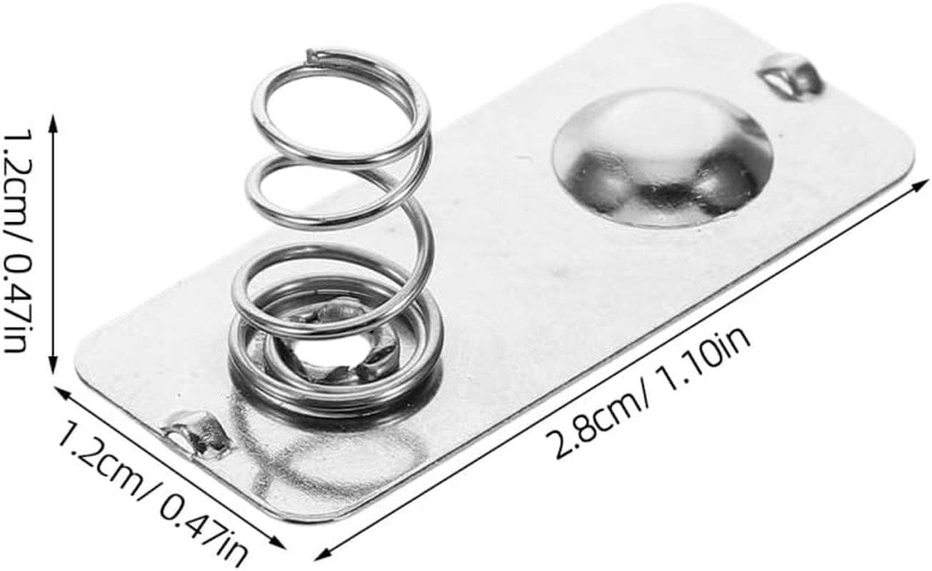 Battery Spring Plate 20 Pack - Metal Spring Contacts for Toy Accessories & Remote Control Parts Reliable Battery Connectors Easy Installation image number 4