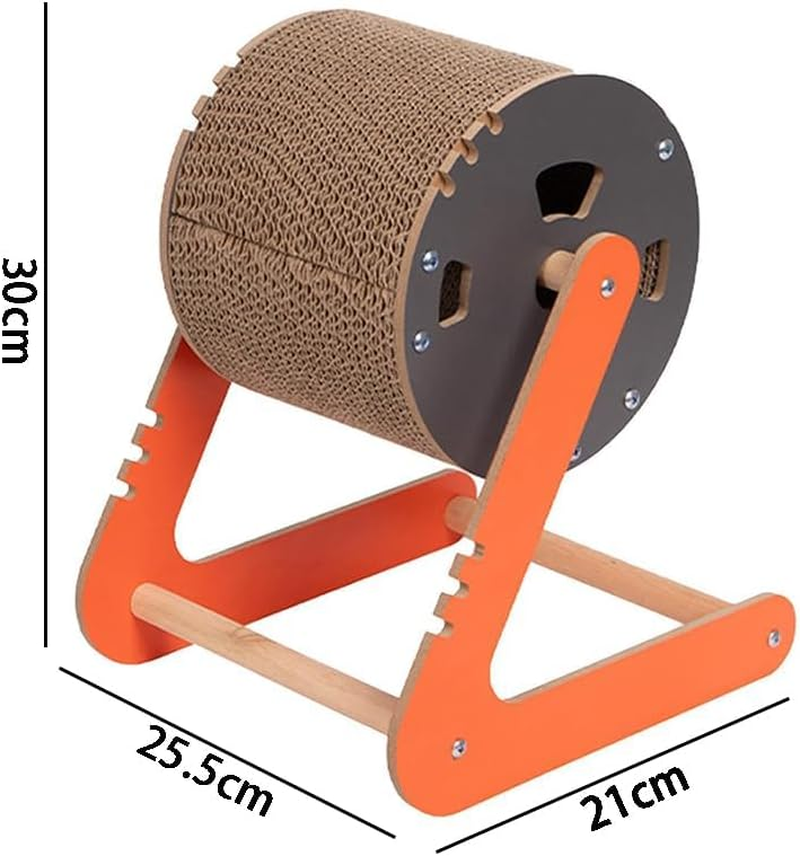 Cat Scratching Board Scratching Ball Toy Cat Scratch Post Rotating Cat Wheel Toy for Kitty Small Animals Kitten Exercise image number 4