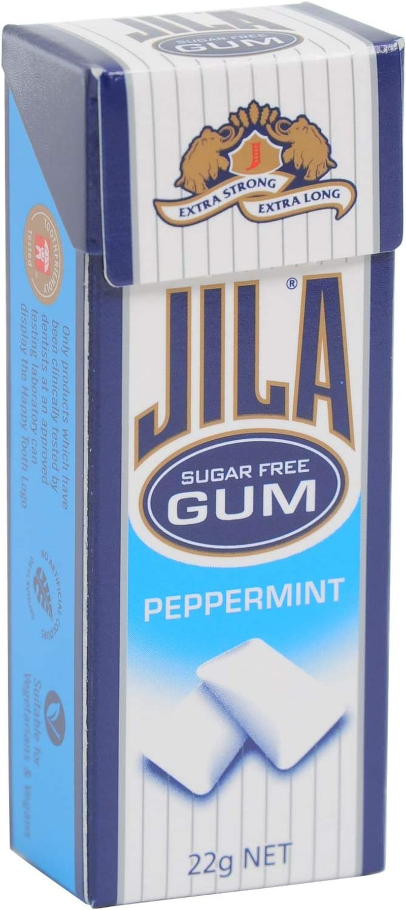 Jila Peppermint Sugar Free Gum, 22 G