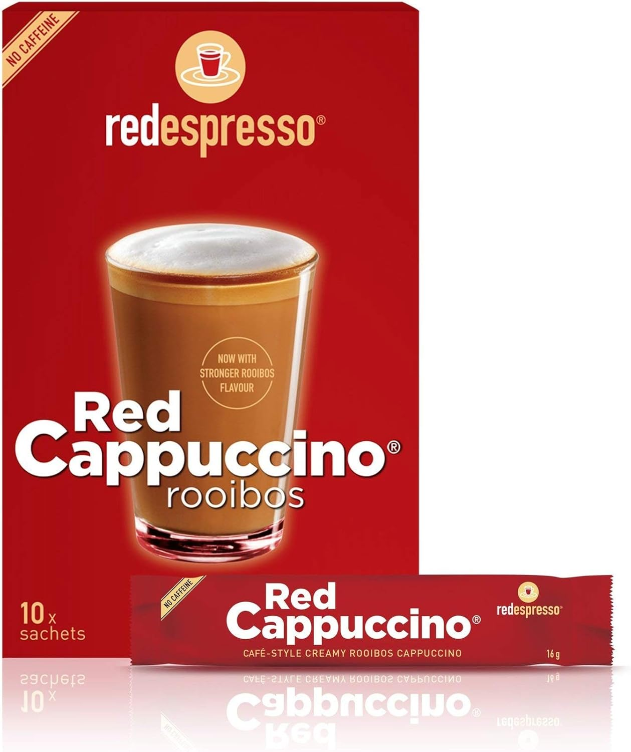 Red Espresso Instant Red Cappuccino Rooibos Sachets 16 G X 10 Sachets