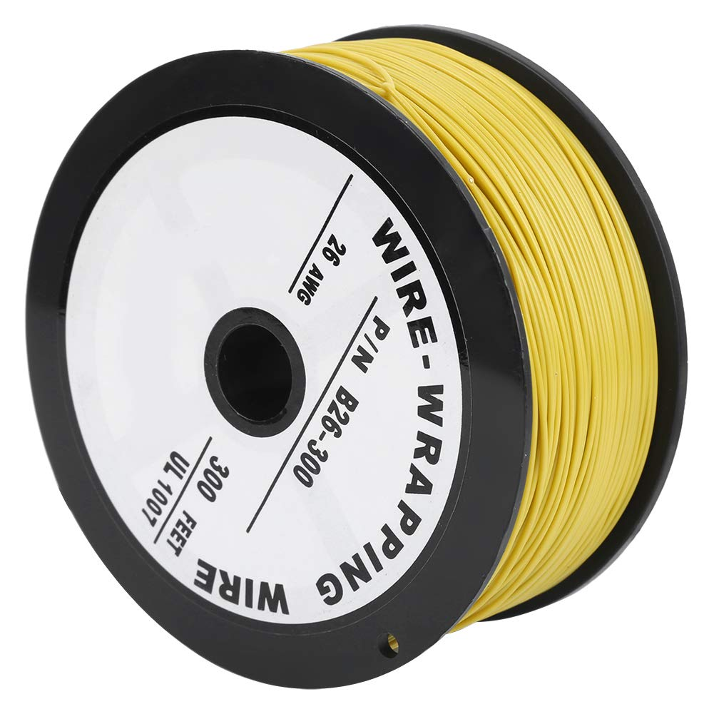 Marhynchus 26AWG Silicone Wire Cables 100M/328.1Ft UL1007 Electrical Wire Cable Stranded Yellow 26 Hook Up image number 5