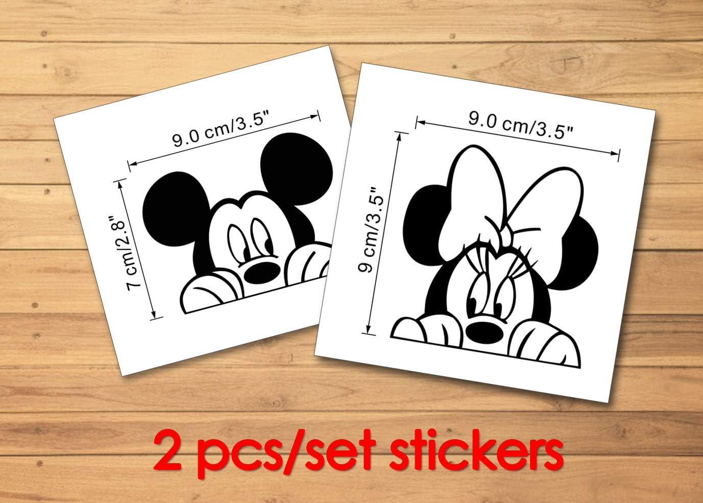 Light Switch Cool Decals | Baby Room Stickers (9 X 3.5, Mickey & Minnie) image number 3