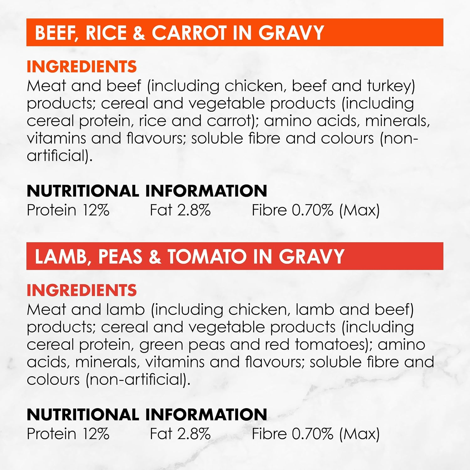 FANCY FEAST Inspirations Adult Wet Cat Food Lamb in Gravy and Beef in Gravy 24X70G image number 2