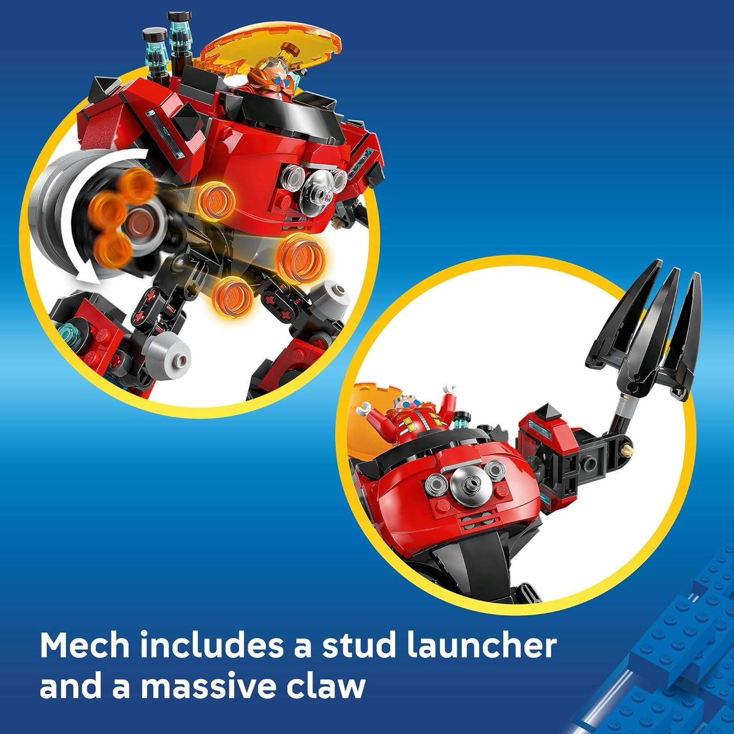 LEGO&reg; Sonic the Hedgehog&trade; Knuckles Vs. Dr. Eggman Egg Crusher Mech Toy 77005 Interactive Set for Kids, Fun Toy for Gamers, Boys, Girls and Fans Aged 8 Years and over Who Love Gaming Merch image number 6