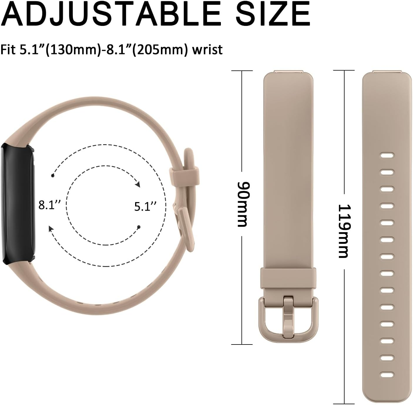 Leonids for Fitbit Inspire 3 Bands Women Men, 4 Pack Soft Sport Straps Compatible with Fitbit Inspire 3 Fitness Tracker image number 4