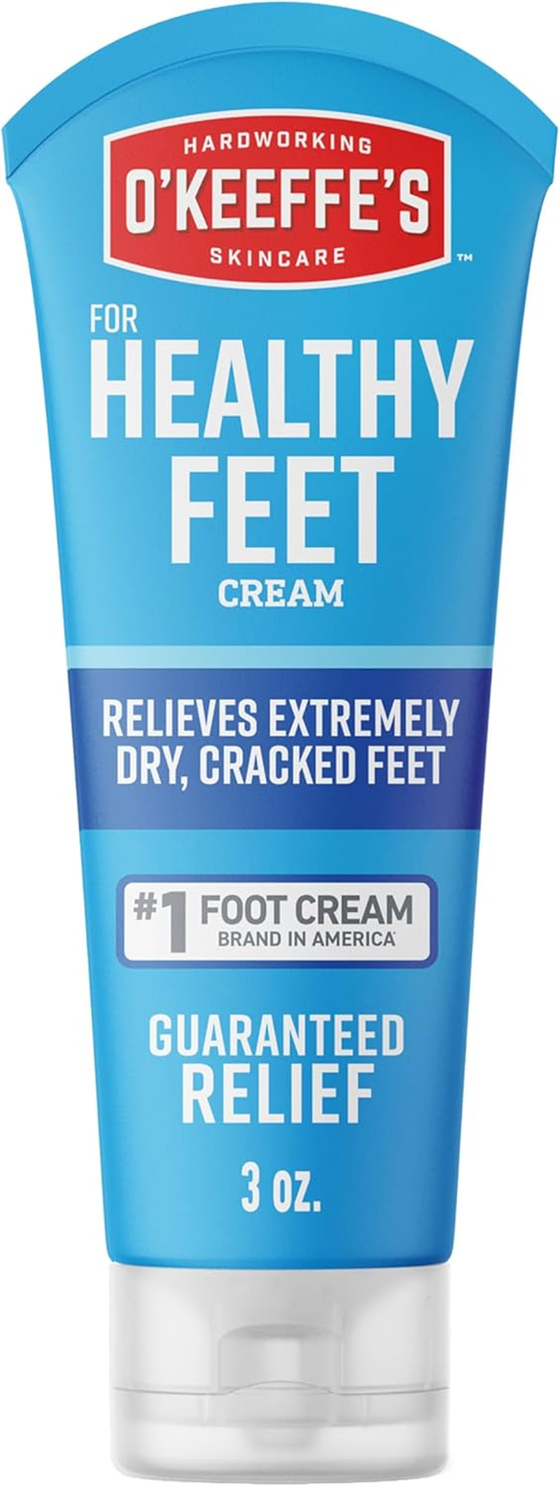 O'Keeffe'S Healthy Feet Foot Cream, Relieves and Repairs Extremely Dry Cracked Feet, Instantly Boosts Moisture Levels, 85G/3Oz Tube, (Pack of 1) K0280001 image number 2