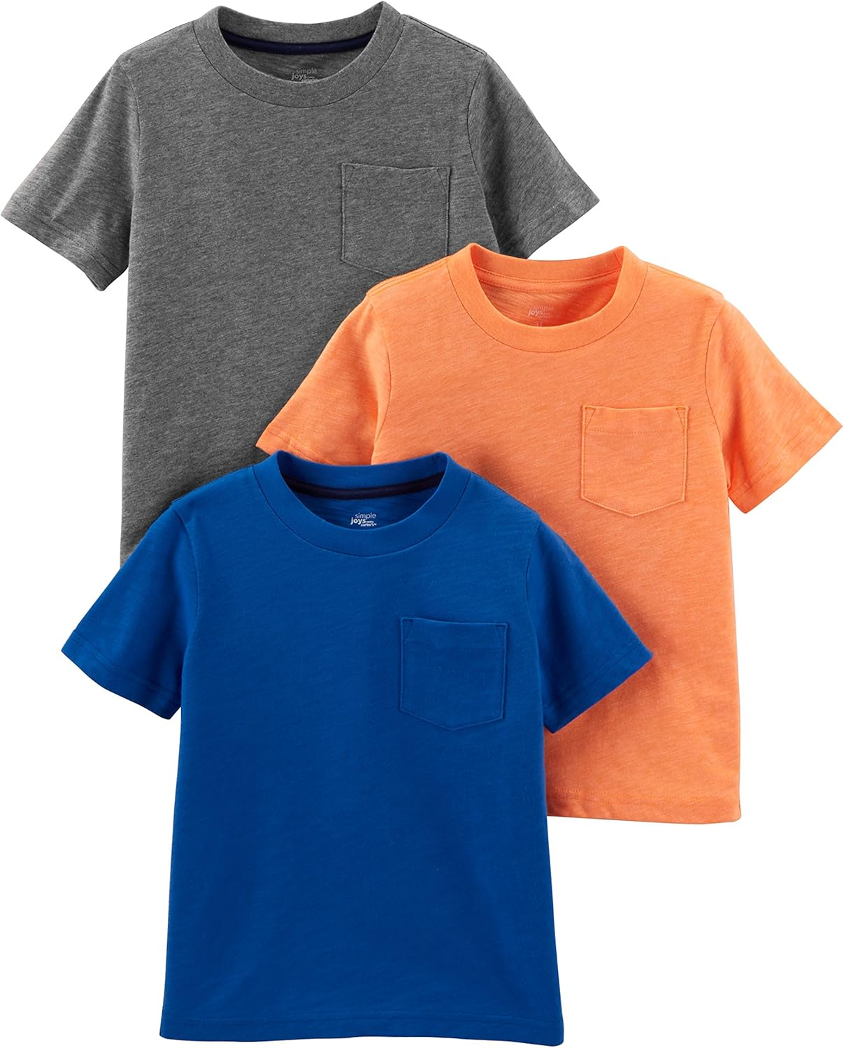 Simple Joys by Carter'S Baby Boys' 3-Pack Short-Sleeve Tee Shirts image number 7