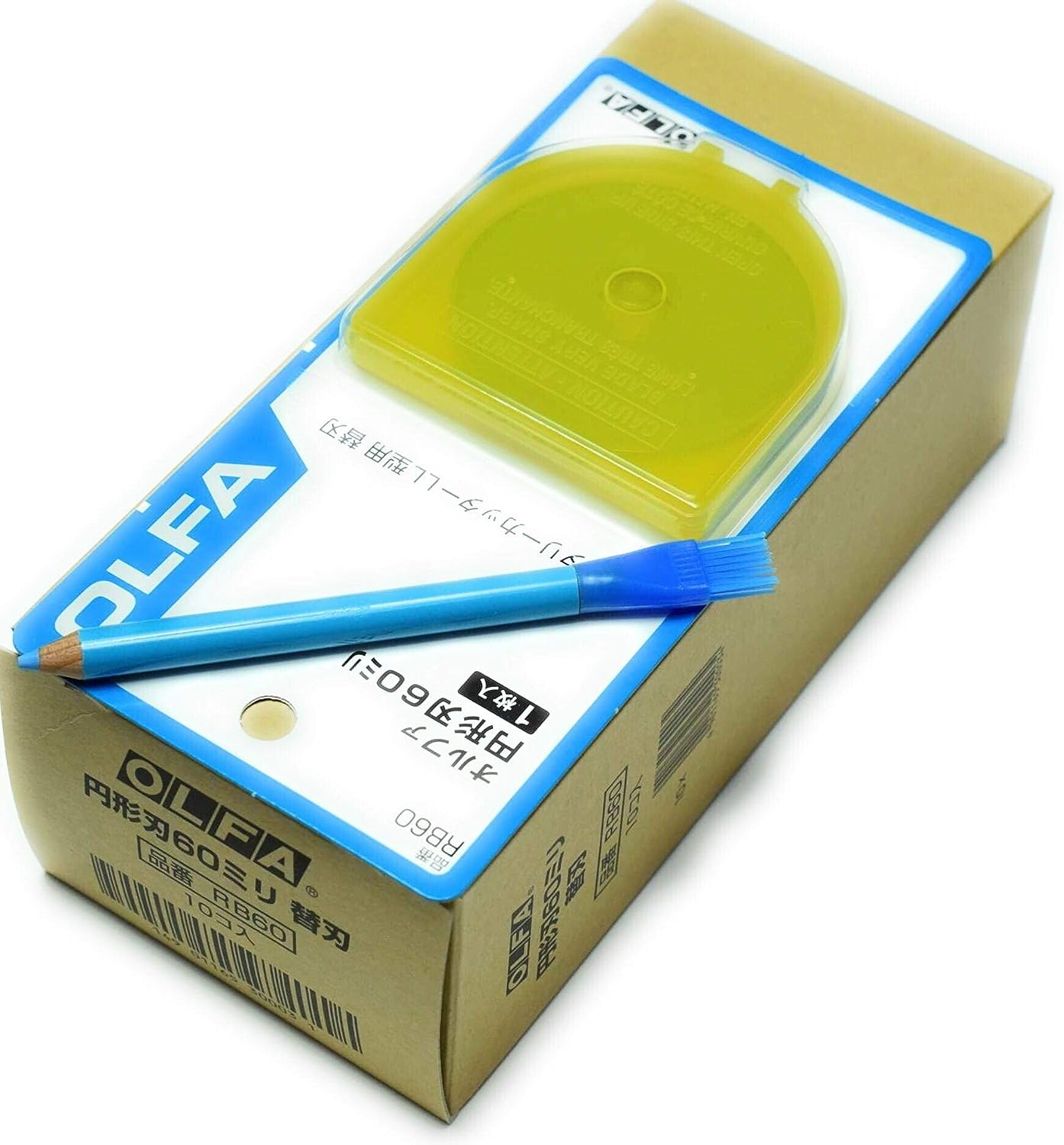 OLFA 45Mm Tungsten Tool Steel Rotary Blades,Set of 10, Marking Pen [Japan Import] (45Mm X 10) image number 2