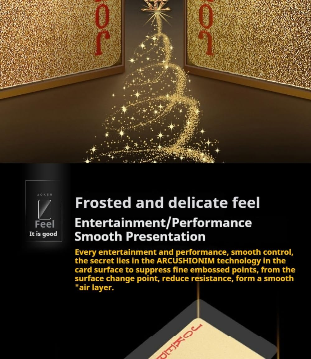 Plastic Waterproof Poker Adult Large Printing, Professional Playing Cards in Bulk, Sets for Outdoor, Travelling, Seaside, Pool and Other Waterfront. (Plastic, Coloured Gold Dollars Poker)