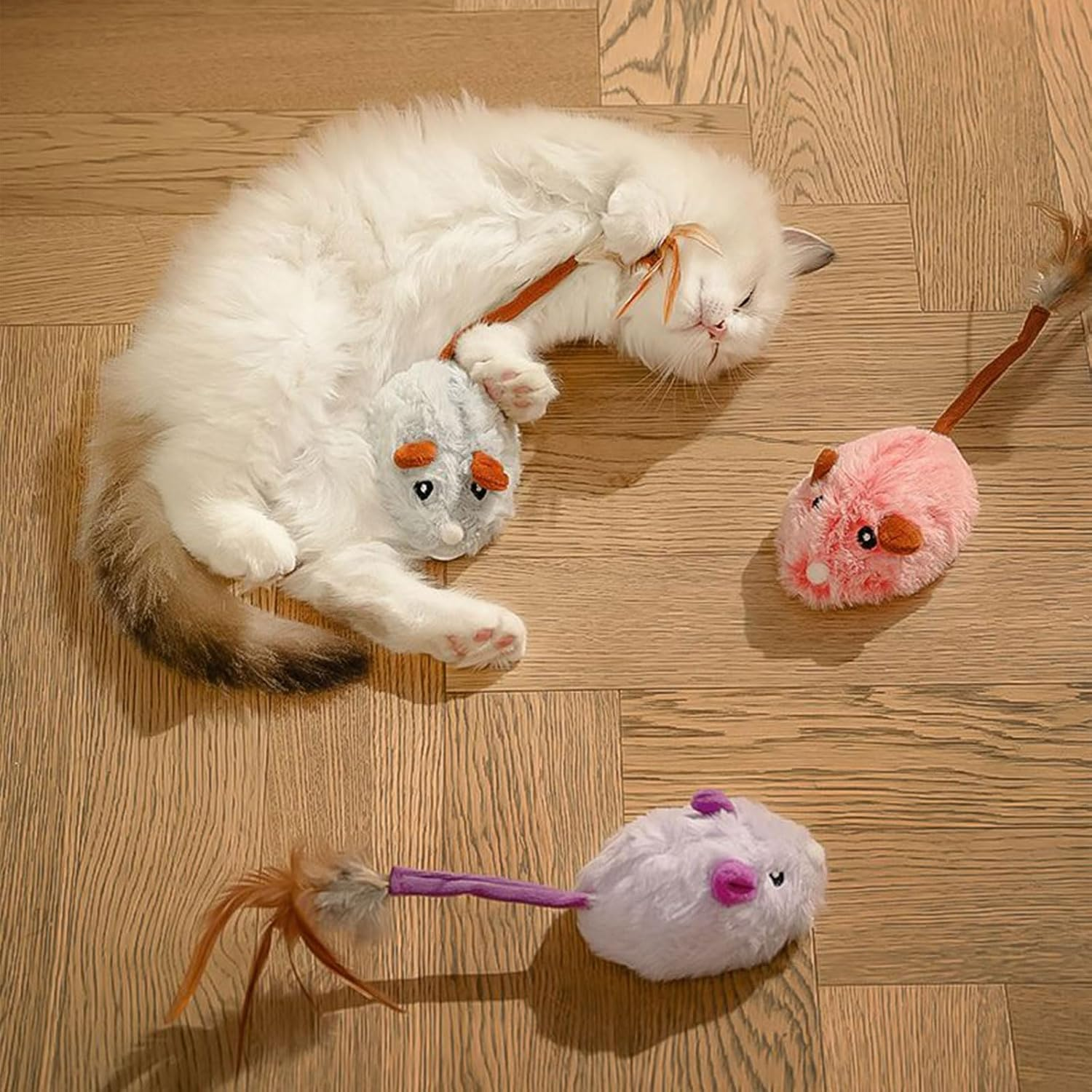 Cat Toy Electric Toy Mice, Mouse Toy, Cat Toy, Toy Mice for Cat, Interactive Toy Mouse with USB Cable for Cat Run and Boredom image number 5