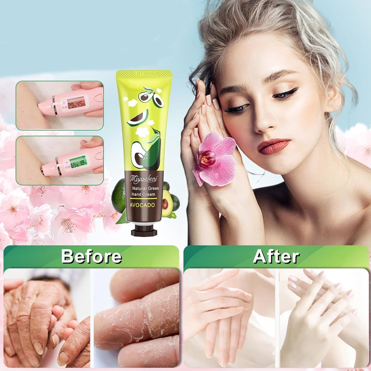 10Pack Hand Cream Set，Natural Botanical Moisturizing Hand Care Cream Gift Set，Mini Hand Lotion for Women，Mothers Day Gifts