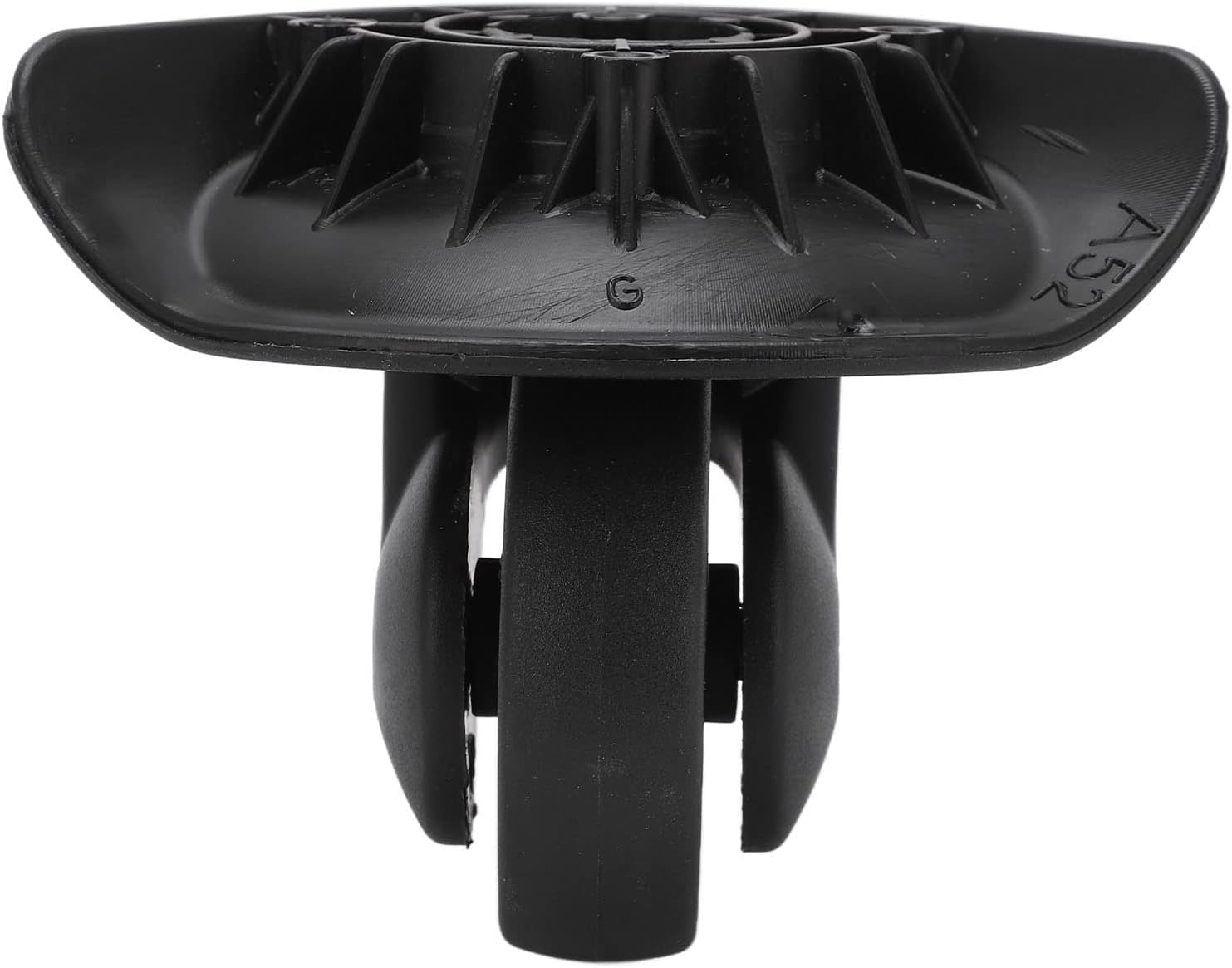 TOUISEDGI Suitcase Caster, Sturdy Durable 1 Pair Luggage Casters Wheels Repalcement for Suitcase Black Wheels A52 273G Black image number 1