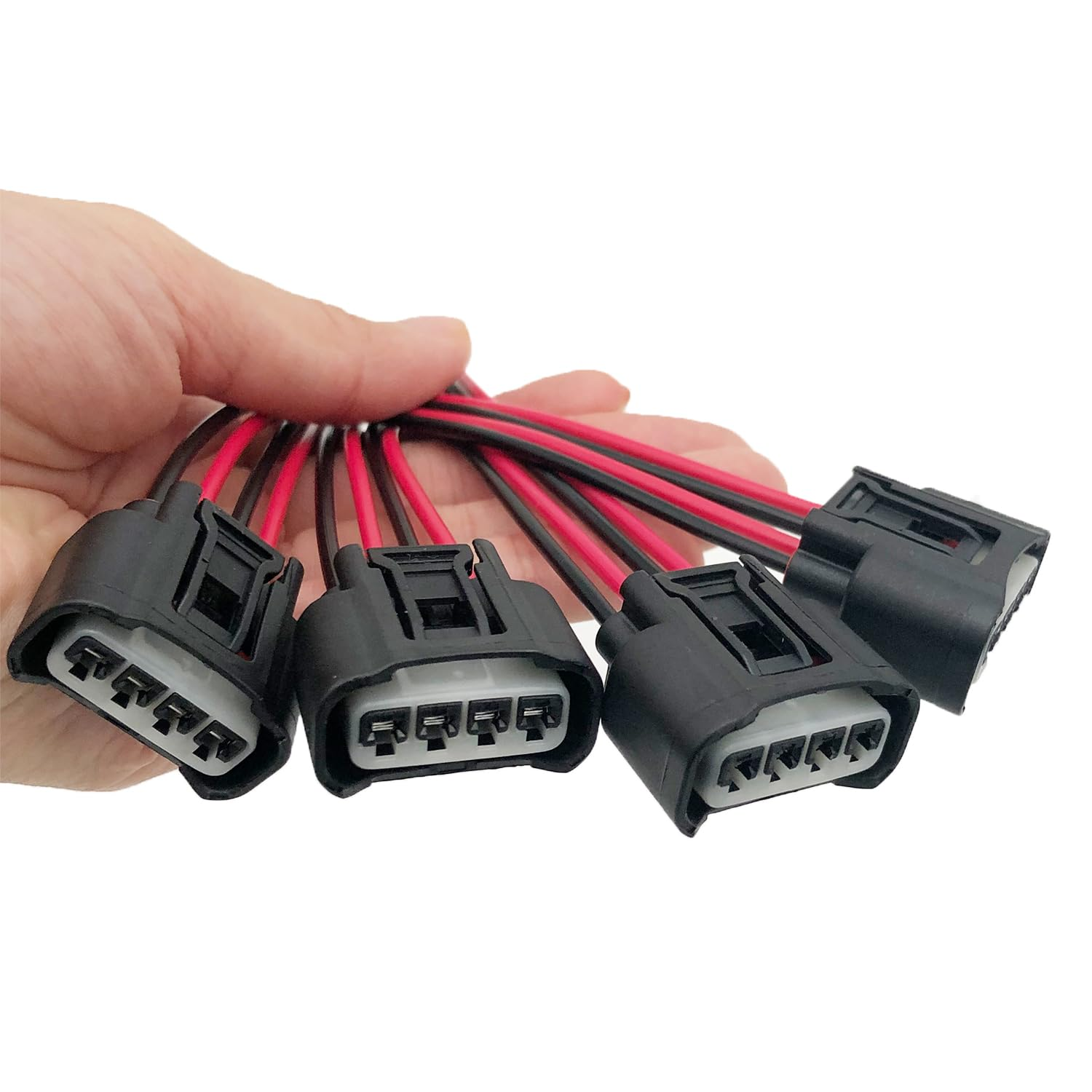 4Pcs Ignition Coil Connector Compatible with Toyota Camry Corolla Highlander, Scion Tc,Sienna - Replace 90980-11885 Ignition Coil Female Connector Plug Harness Pigtail image number 4