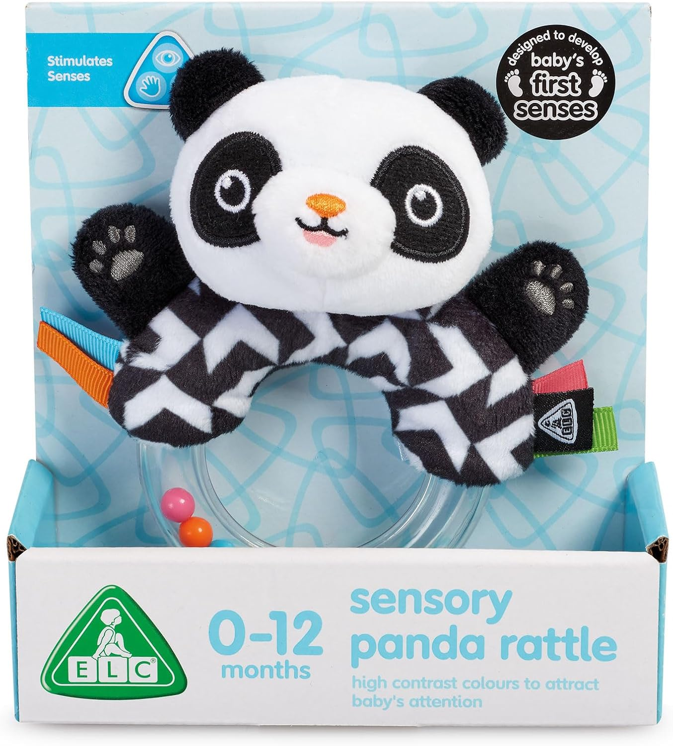 Early Learning Centre Black & White Baby Panda Rattle image number 2