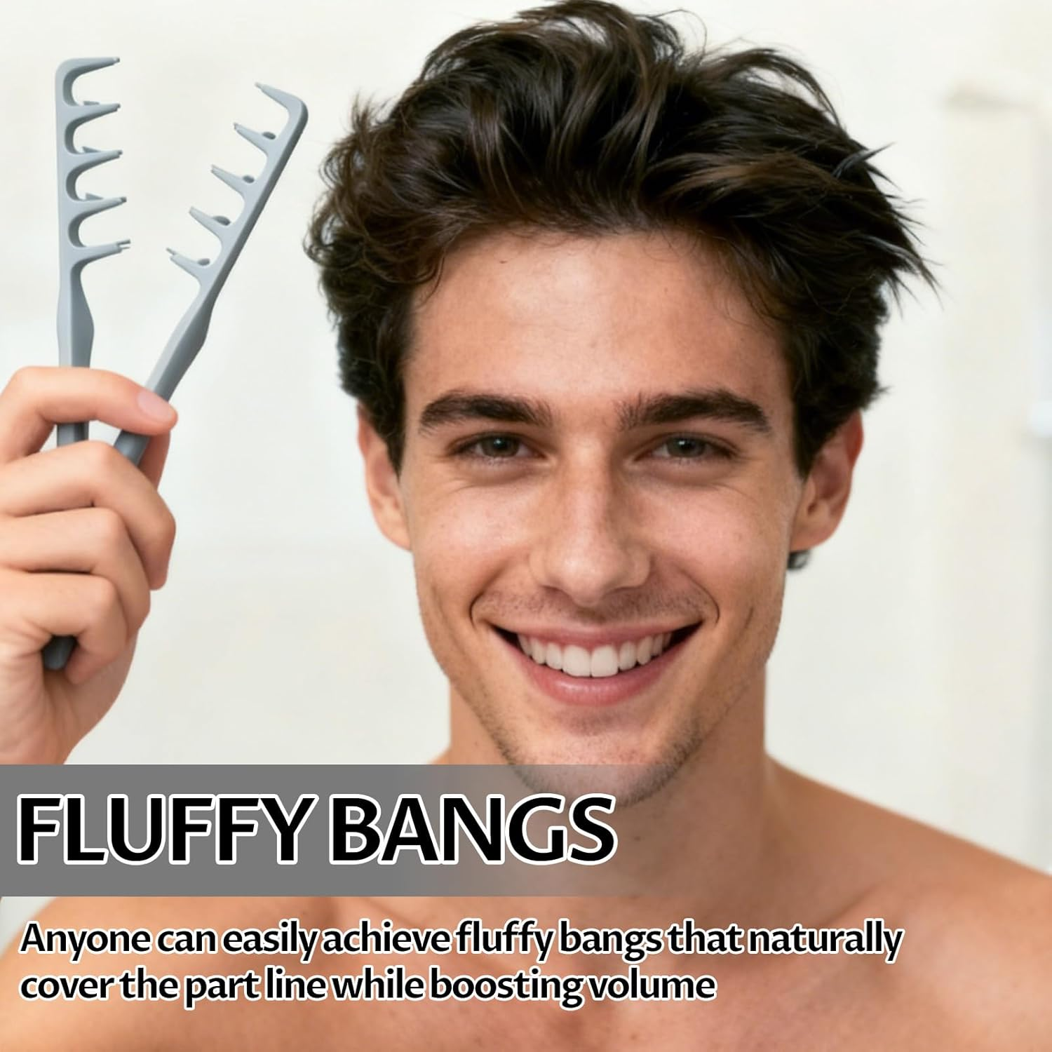 Styling Comb with Texture (Styling Comb with Texture Grey) image number 3