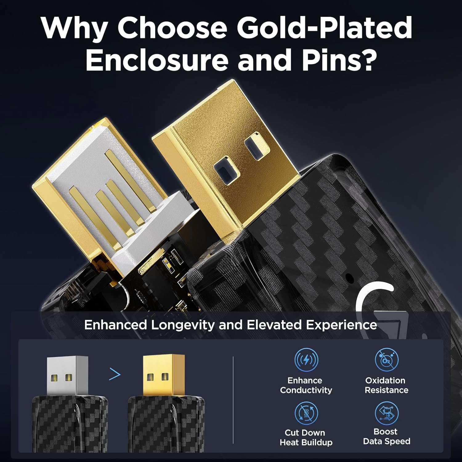 MSXTTLY 2 in 1 Carplay Wireless Android Auto Wireless Adapter, Mini Auto Car Play Wireless USB Dongle for OEM Wired Carplay Android Car Model 2017, with Iphone Ios 12+ / Android 11+, Blackgary image number 1