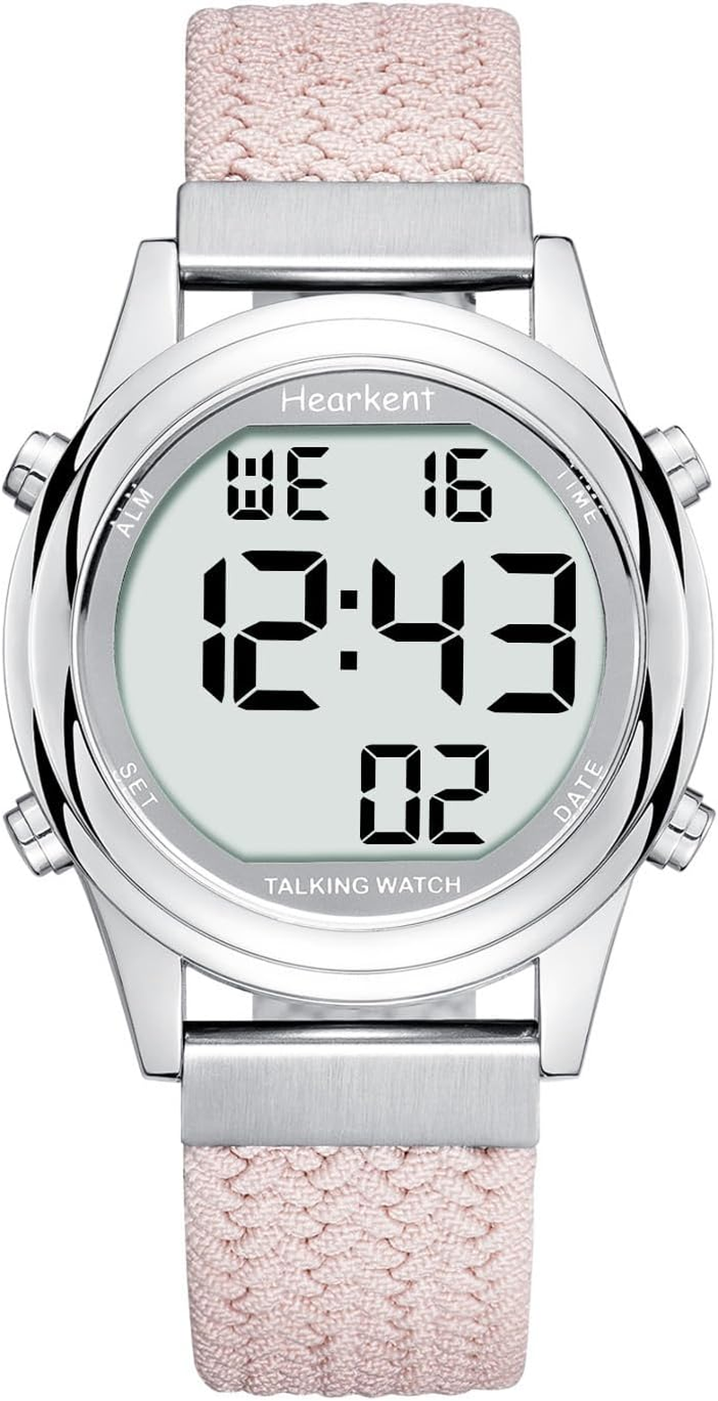 Hearkent Talking Watch for Women, Loud Clear Voice for Elderly Blind or Visually Impaired, Large Number Watch for Seniors