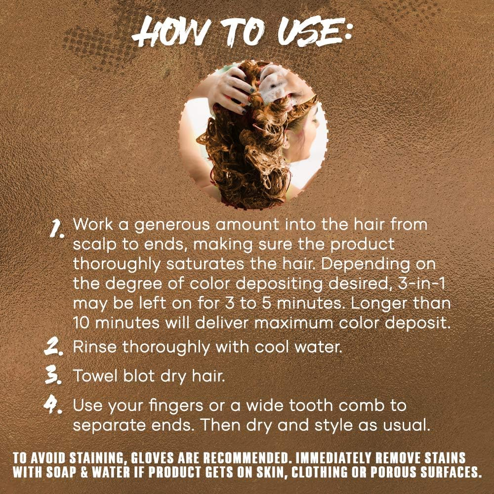 N Rage Color Depositing Shampoo + Conditioner 3 in 1 System (N-Ergized Brown) image number 3