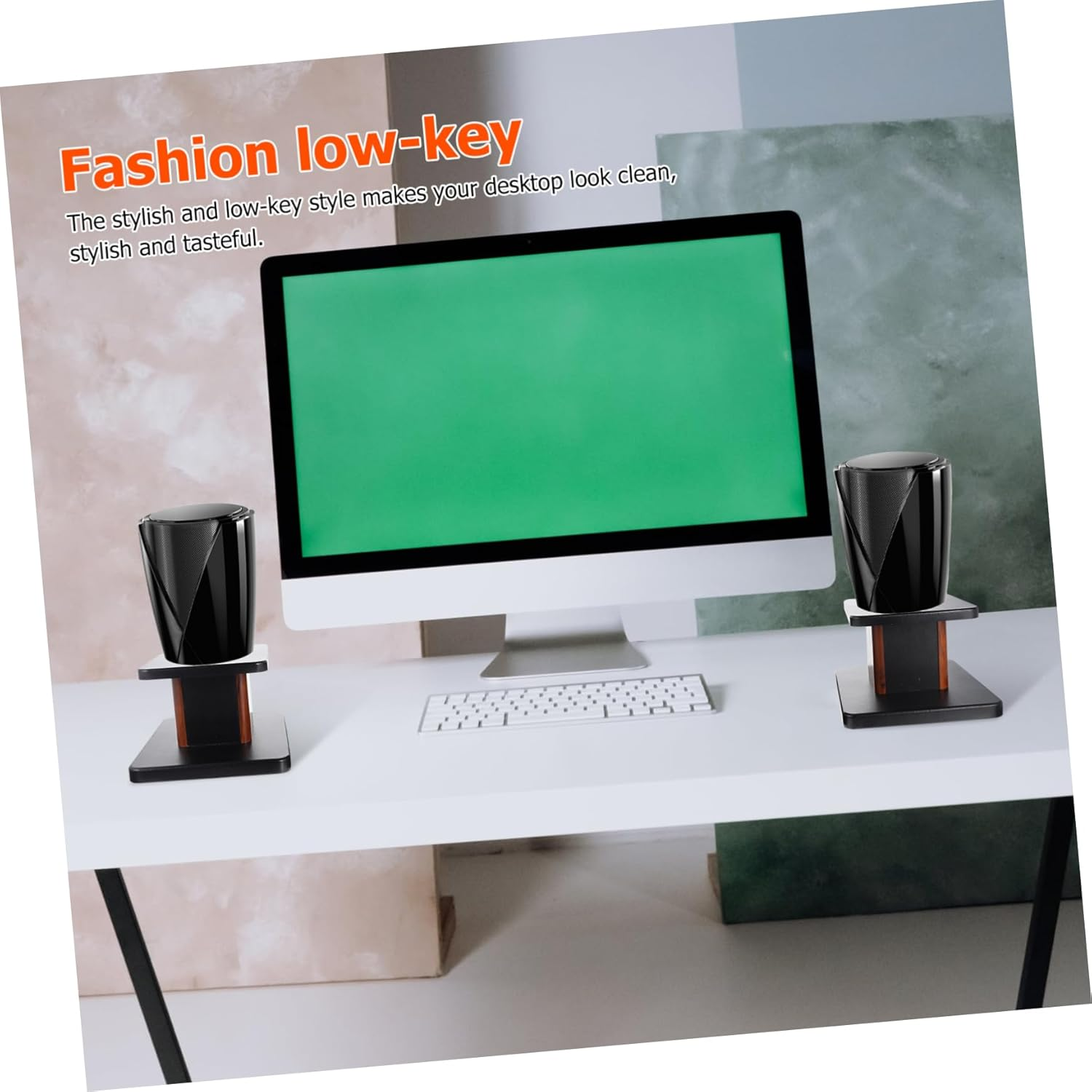 ERINGOGO Pair of Floor-Standing Speaker Stands for Hifi Audio Adjustable Height Solid Wood Design for Home Theater and Karaoke Setup 15Cm High -15 Yellow Sandalwood image number 3