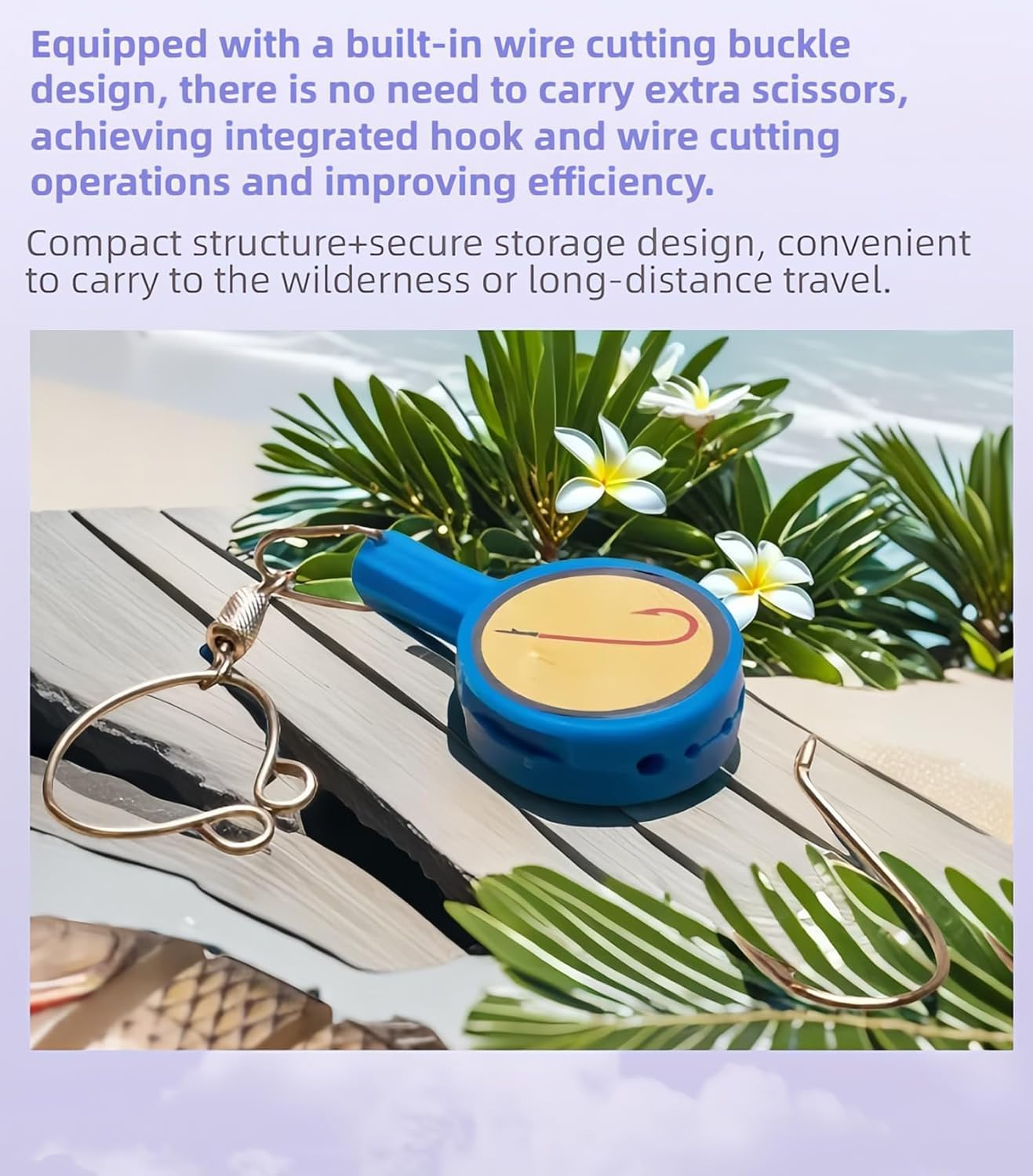 Fokmuaex 4-Piece Fishing Knot Tying Tool Set - Quick & Secure Knot Maker for Ice/Fly Fishing, Protects Hands from Sharp Hooks, Essential Beginner Fishing Accessory with Nail Knot Tool image number 4