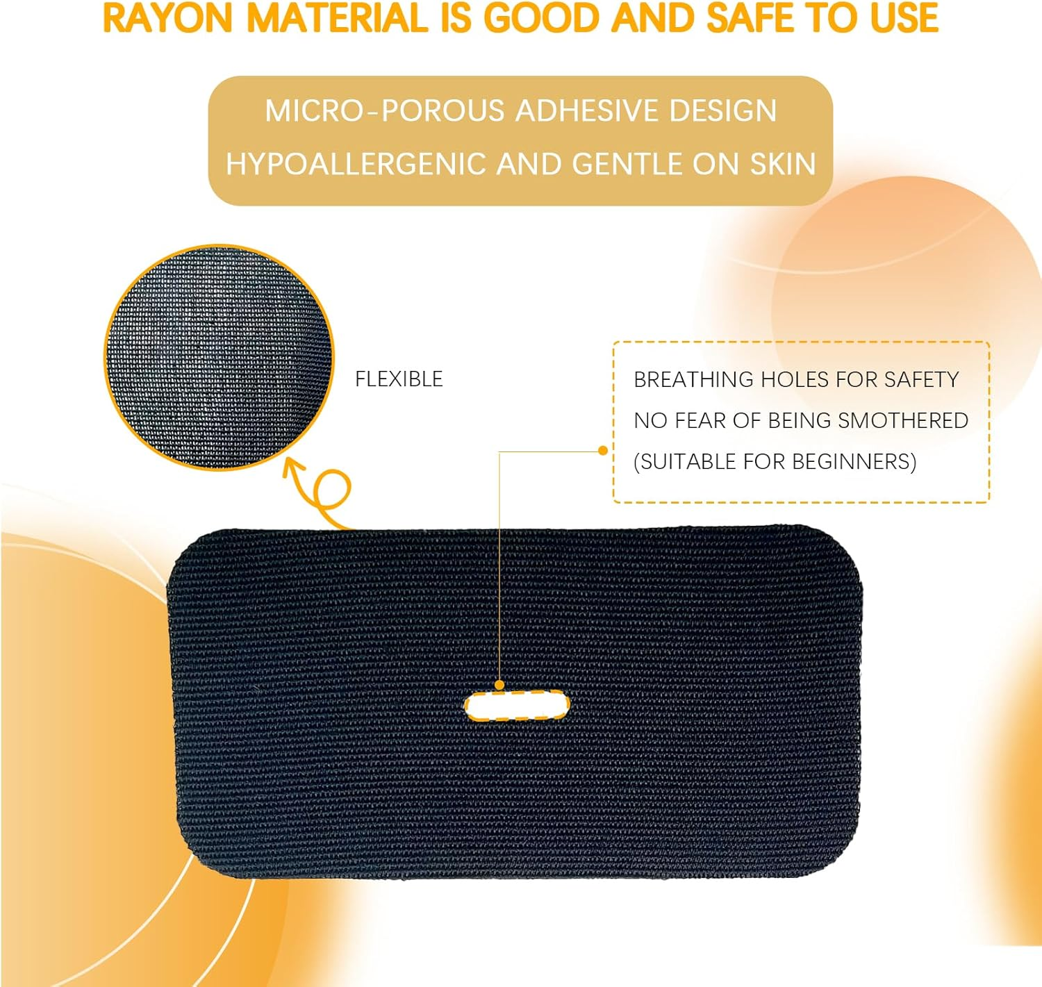 Mouth Tape for Sleeping, 60 Large Size Gentle Anti-Snoring Strips, Breathable Snore Reduction Aid for Better Sleep, Comfortable Hypoallergenic Rayon Mouth Tape for Snoring Relief (8.0X4.0Cm) image number 1