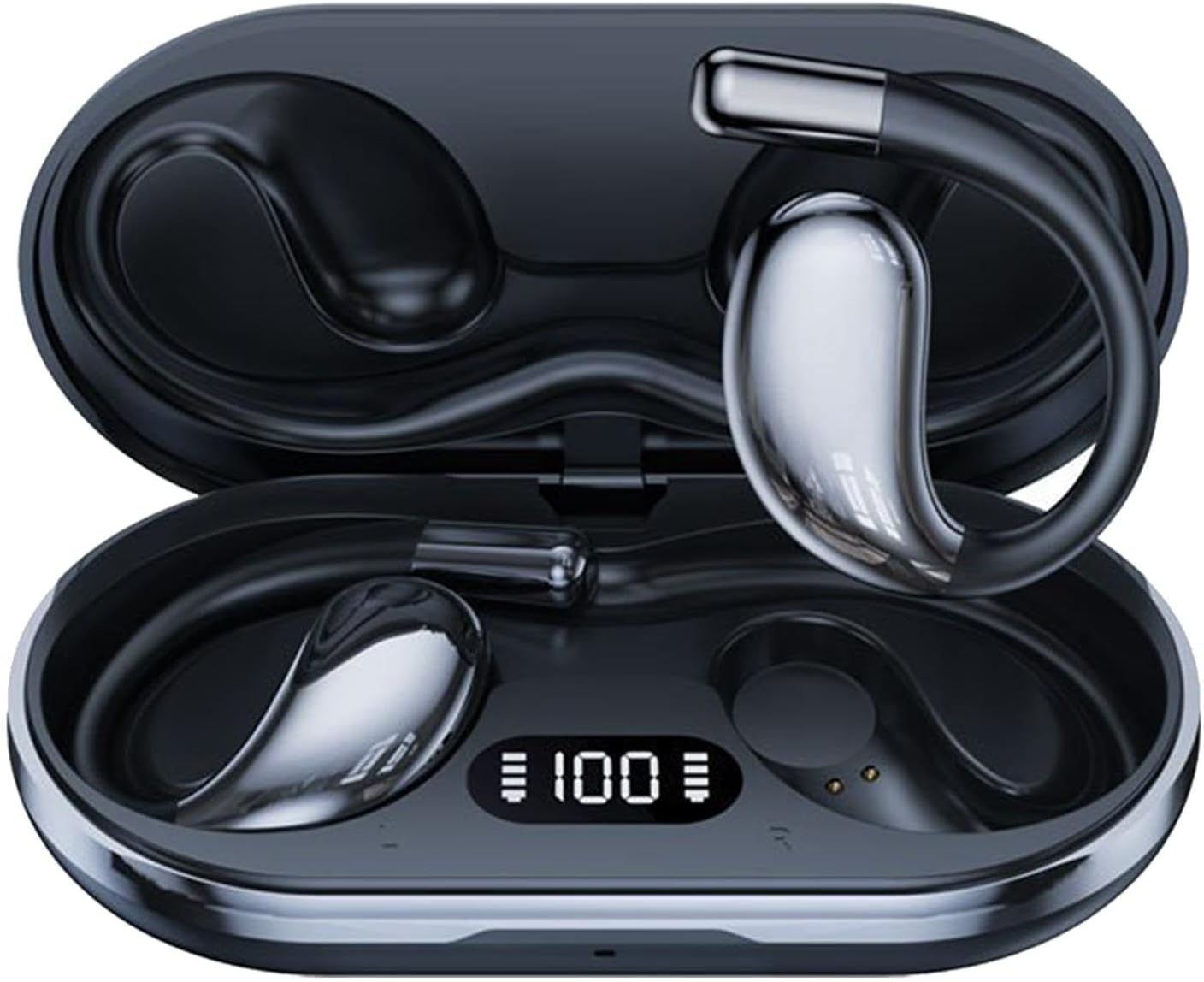 Ai Language Translator Earbuds,3 In1 Real Time Translation Earbuds,Wireless Bluetooths Translation Earbuds with 144 Languages and Accents,Ear Hook Design,Fit Ios Androids,For Travel Business Learning