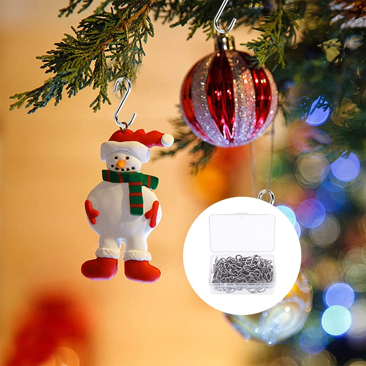 Mini S Hook, 100Pcs S-Shaped Wire Hook for DIY Crafts, Hanging Jewelry, Key Chain, Light Strings (2 X 30Mm) image number 4