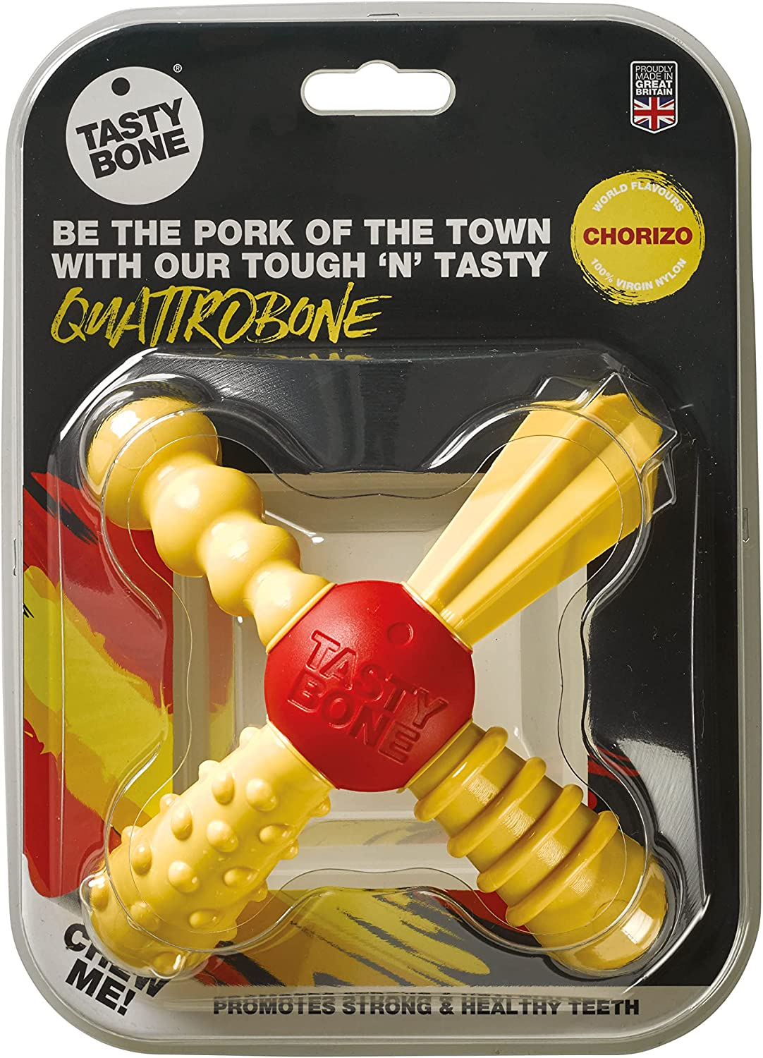 Tasty Bone Nylon Dog Chew Toy Quattro Chorizo Small image number 6